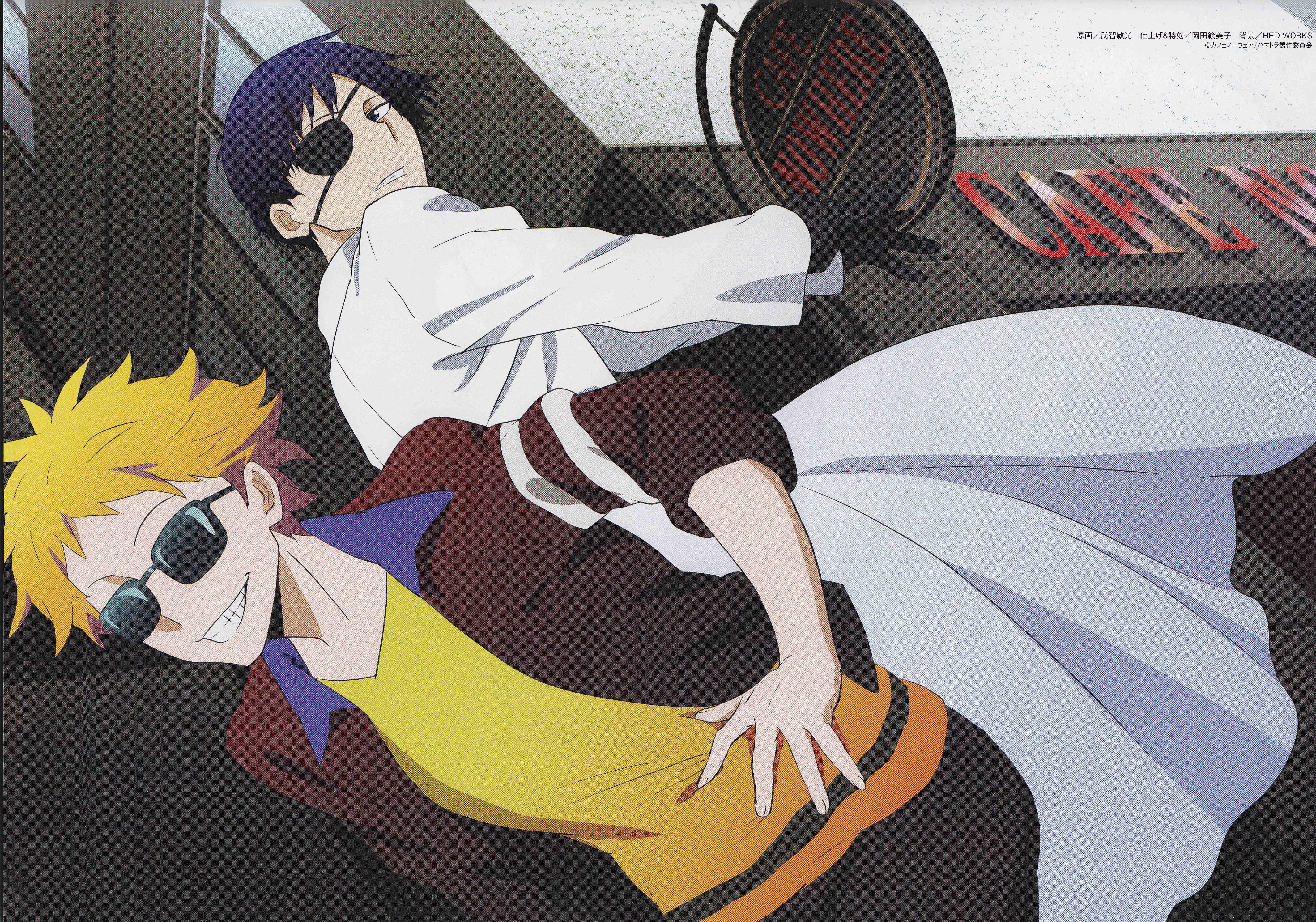 1527834 Hintergrundbild herunterladen animes, re: hamatora - Bildschirmschoner und Bilder kostenlos