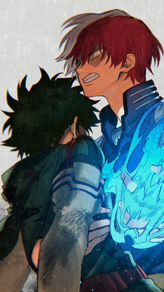 Download mobile wallpaper Anime, Izuku Midoriya, Shoto Todoroki, My Hero Academia for free.