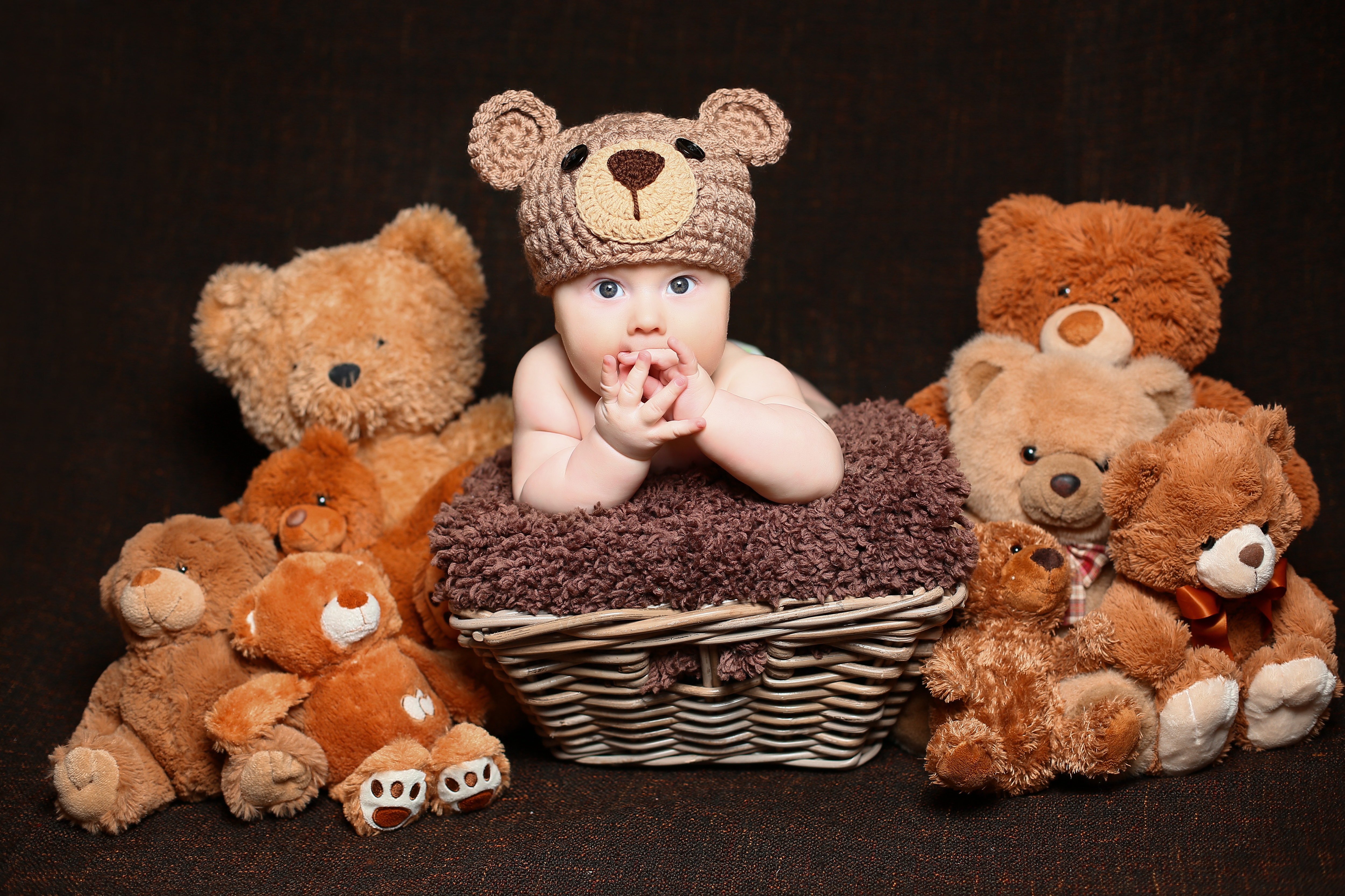 Free download wallpaper Teddy Bear, Hat, Photography, Baby, Stuffed Animal on your PC desktop