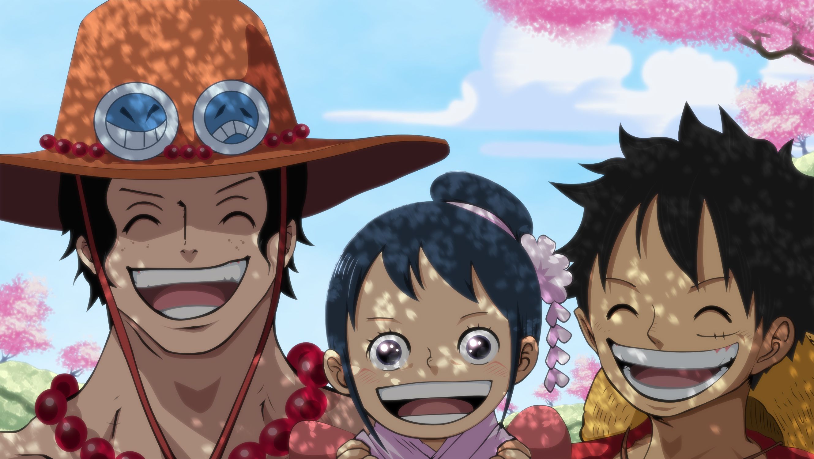 Download mobile wallpaper Anime, Portgas D Ace, One Piece, Monkey D Luffy, O Tama (One Piece) for free.