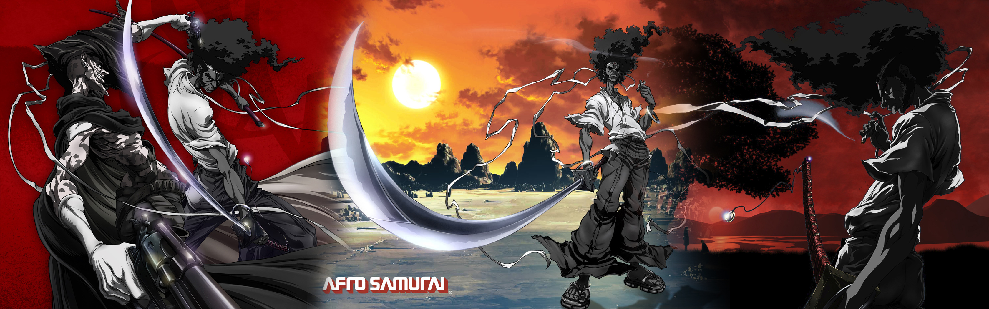 204746 Hintergrundbild herunterladen animes, afro samurai - Bildschirmschoner und Bilder kostenlos