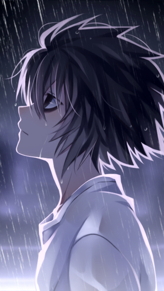 Download mobile wallpaper Anime, Rain, Death Note, L (Death Note) for free.
