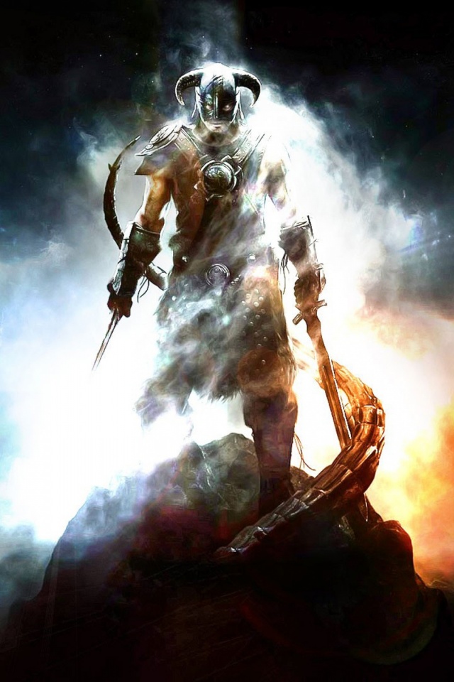 Download mobile wallpaper Warrior, Sword, Video Game, Skyrim, The Elder Scrolls V: Skyrim, The Elder Scrolls for free.