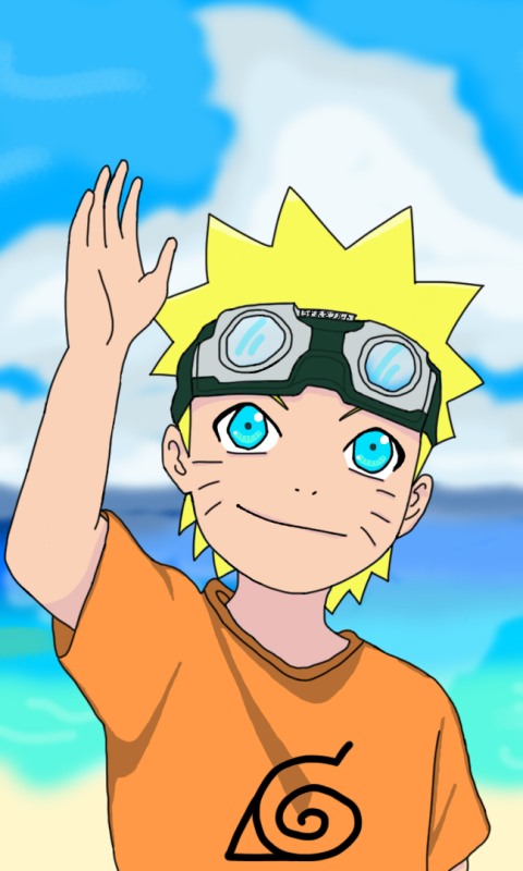 Download mobile wallpaper Anime, Beach, Naruto, Naruto Uzumaki for free.
