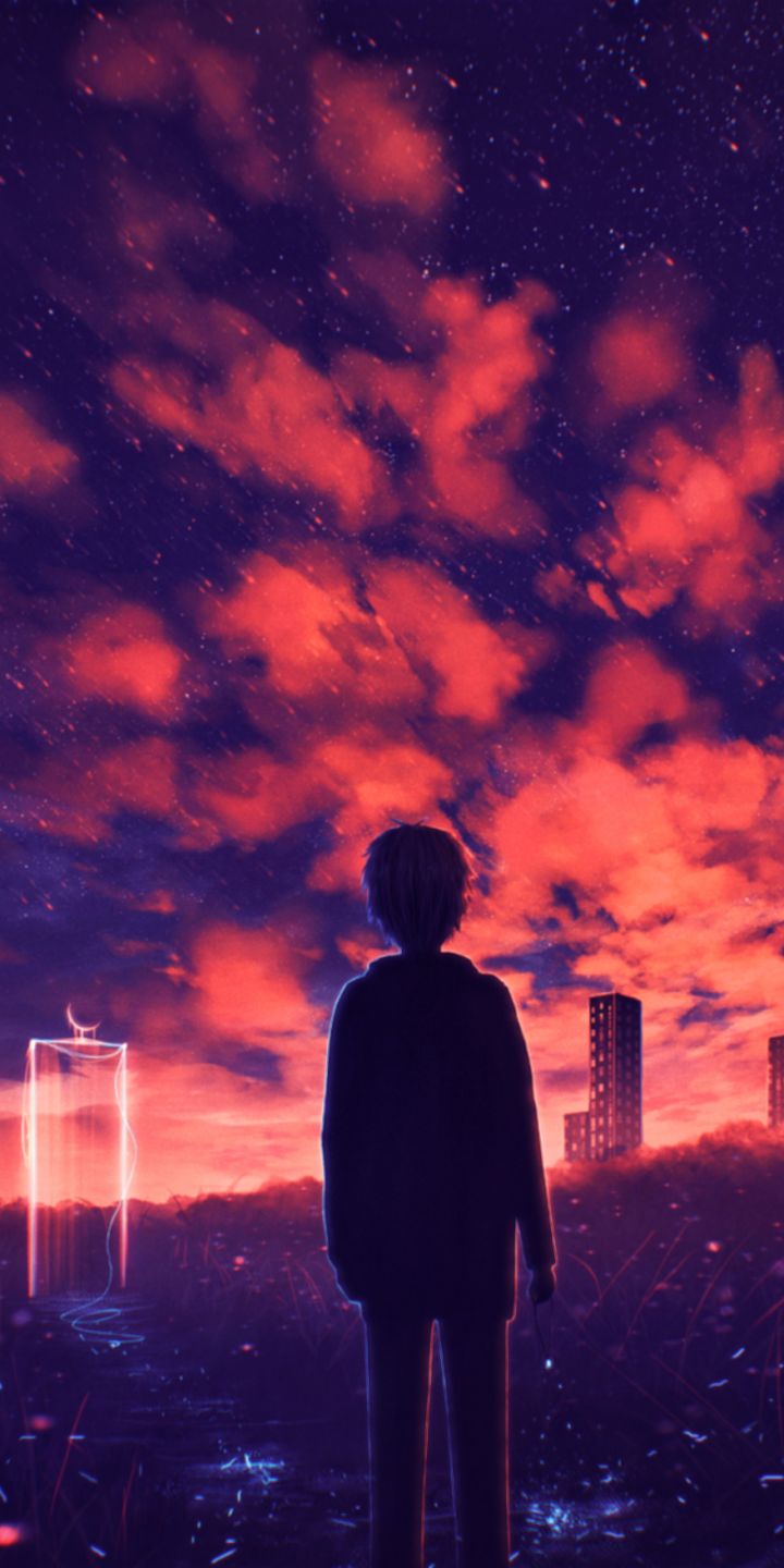 Download mobile wallpaper Anime, Sky for free.