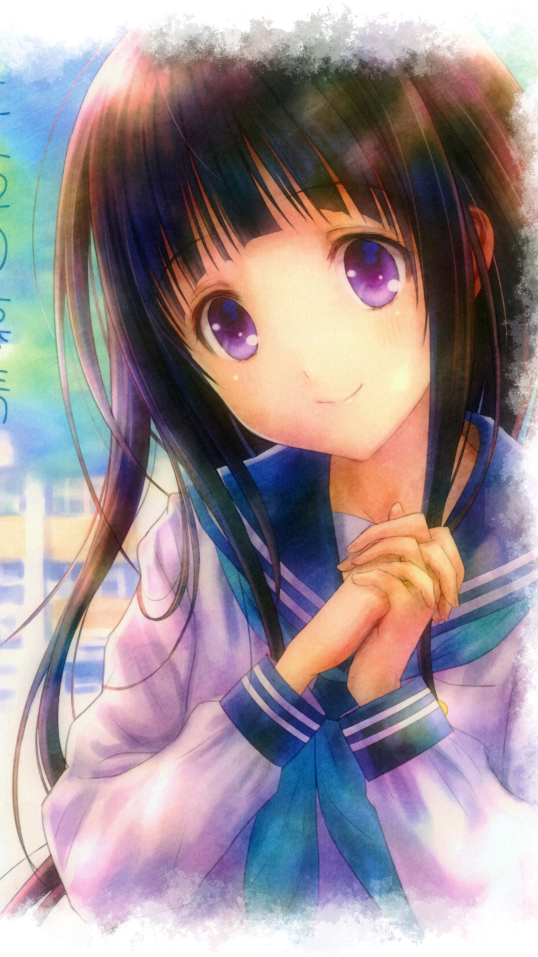 Handy-Wallpaper Animes, Eru Chitanda, Hyouka kostenlos herunterladen.