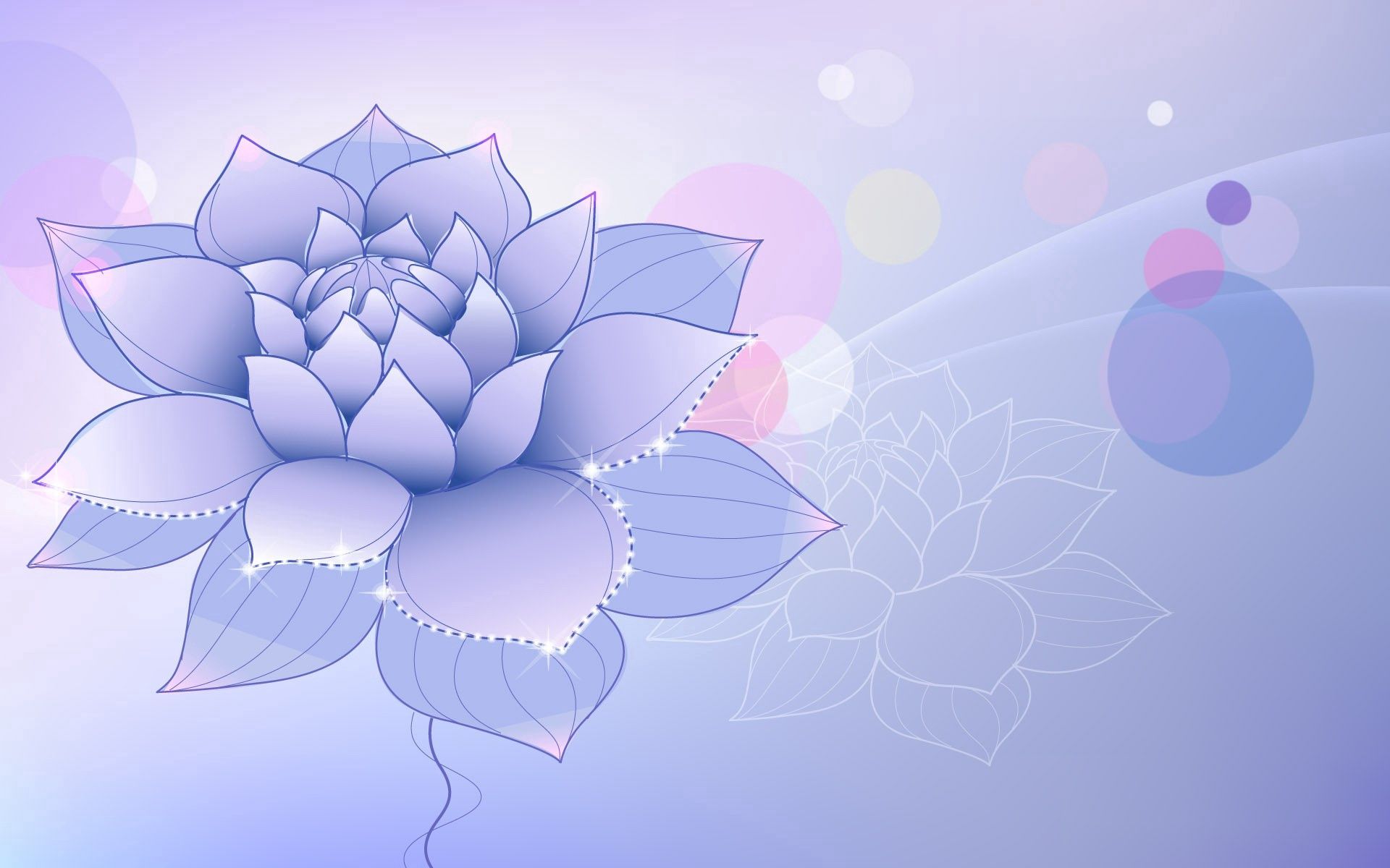 Download mobile wallpaper Flower, Lilac, Abstract, Picture, Drawing for free.