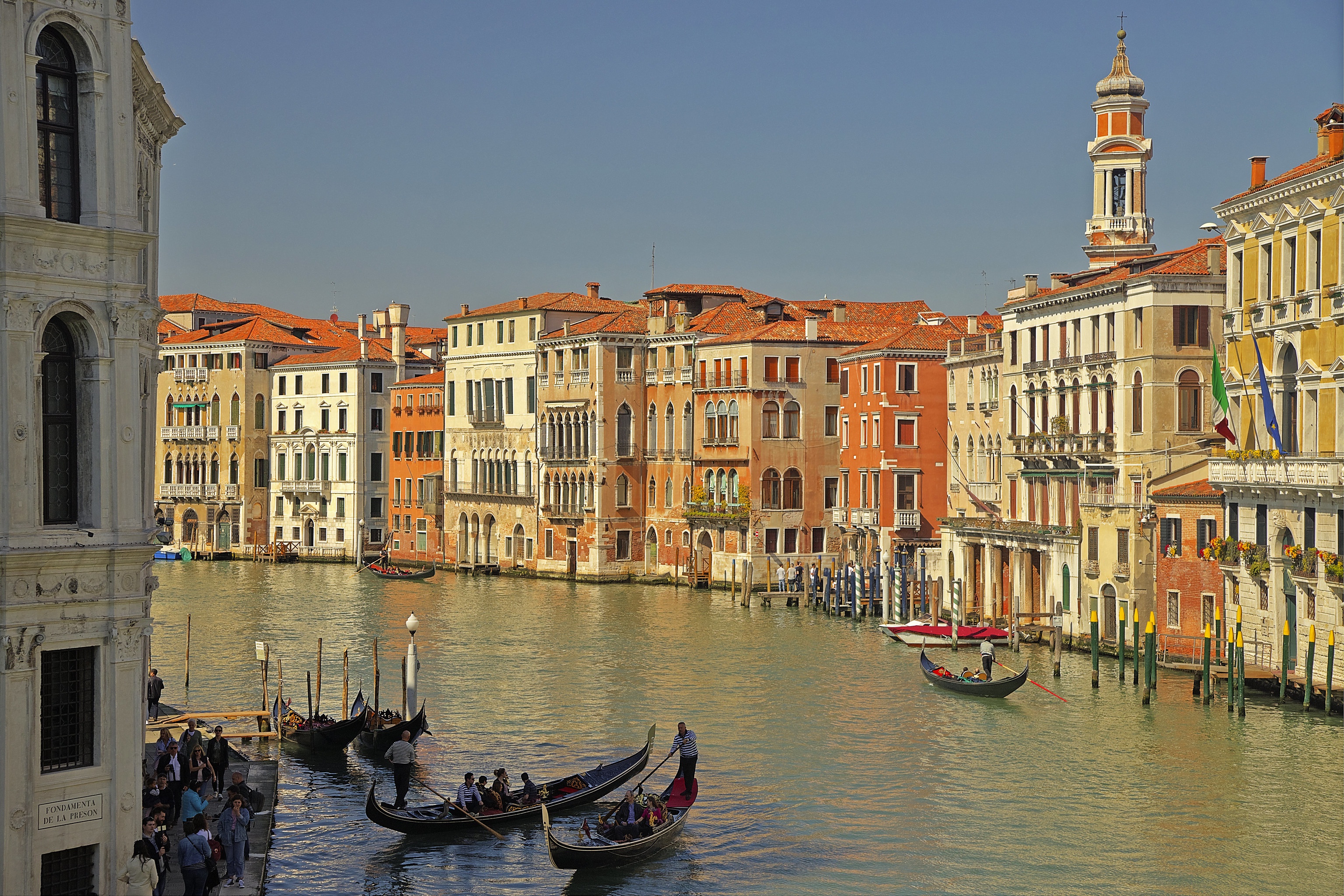 PCデスクトップに都市, 家, イタリア, ヴェネツィア, 建物, マンメイド, 運河画像を無料でダウンロード