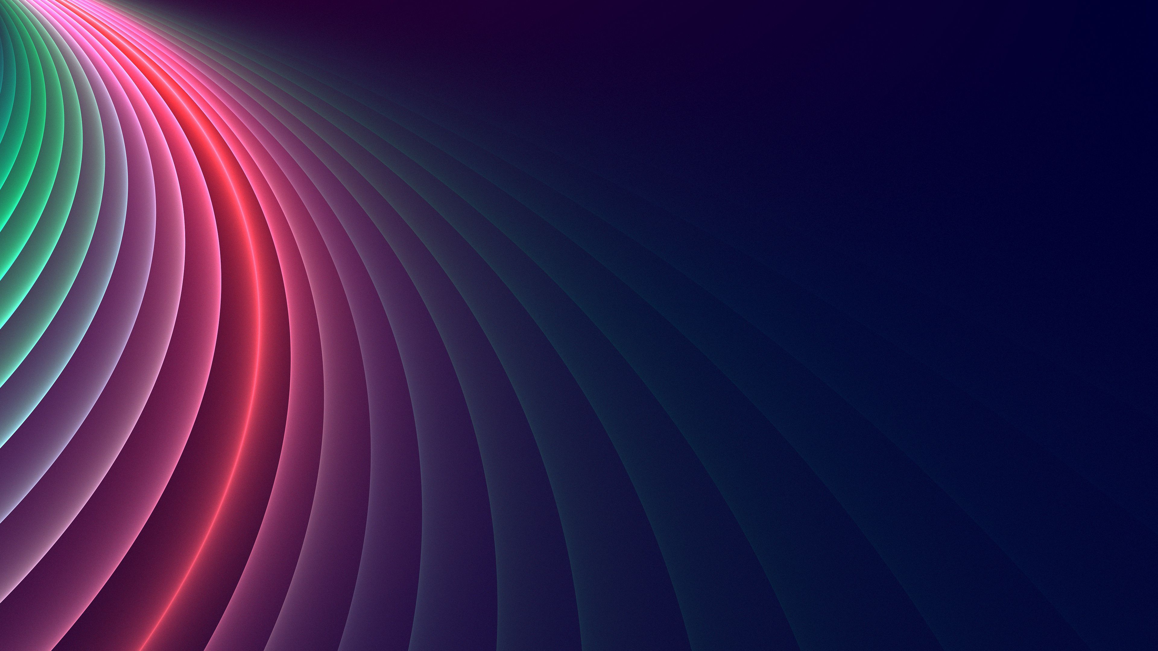 Free download wallpaper Smooth, Multicolored, Motley, Abstract, Fluent, Lines, Glow, Gradient on your PC desktop