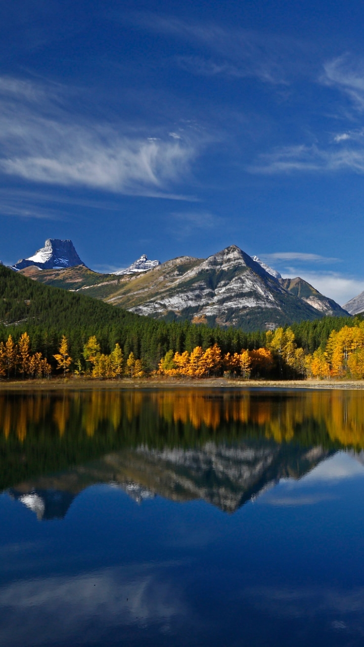 Descarga gratuita de fondo de pantalla para móvil de Naturaleza, Lagos, Montaña, Lago, Reflexión, Bosque, Tierra/naturaleza, Reflejo.