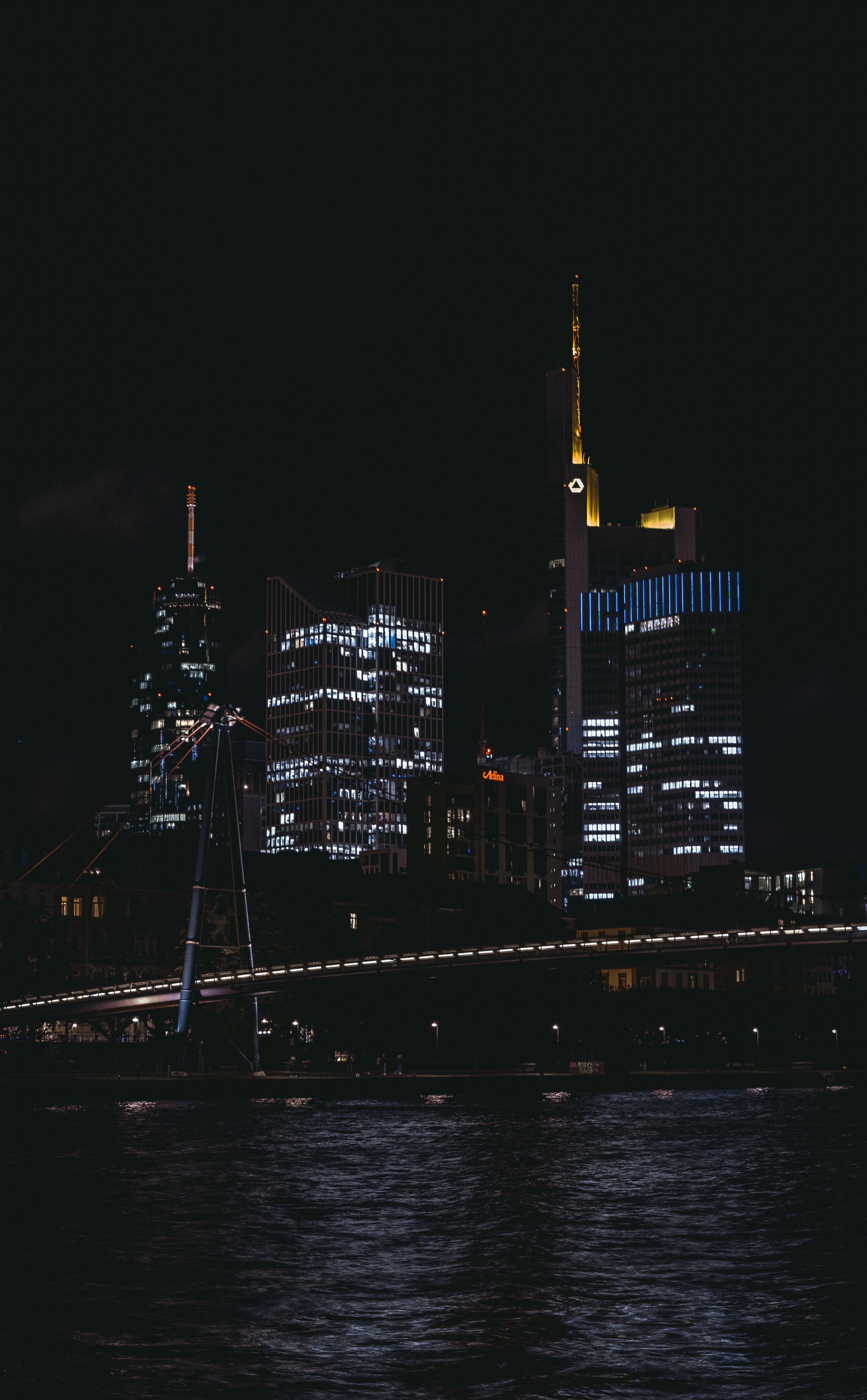 Download mobile wallpaper Building, Cities, City, Night, Dark for free.