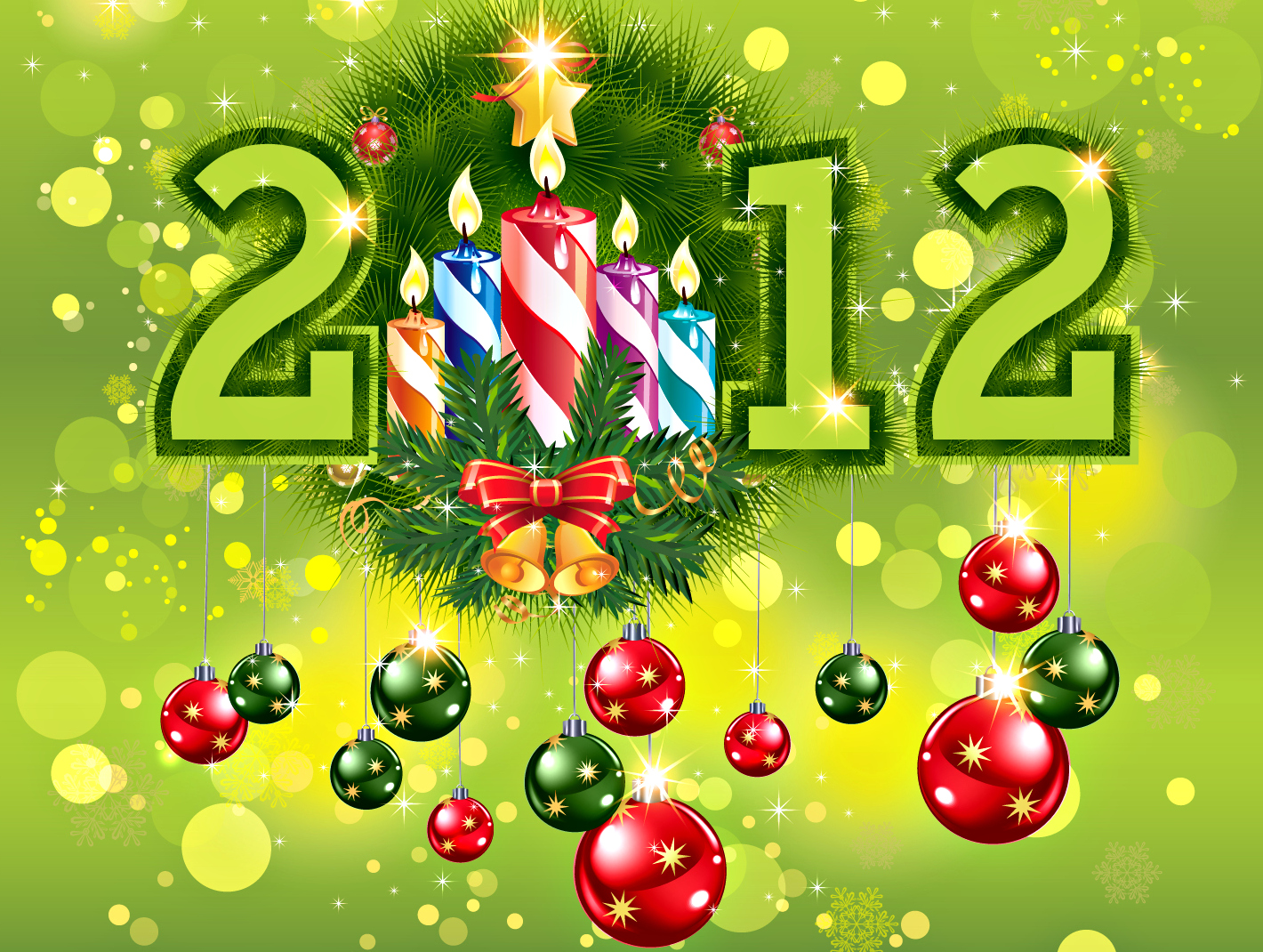 212023 Bild herunterladen weihnachten, feiertage, kerze, weihnachtsschmuck, neujahr 2012 - Hintergrundbilder und Bildschirmschoner kostenlos