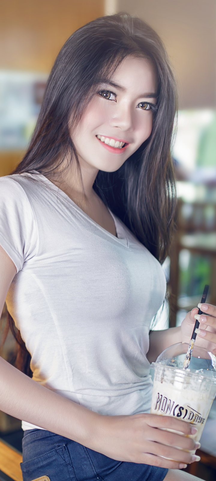 Download mobile wallpaper Women, Asian for free.