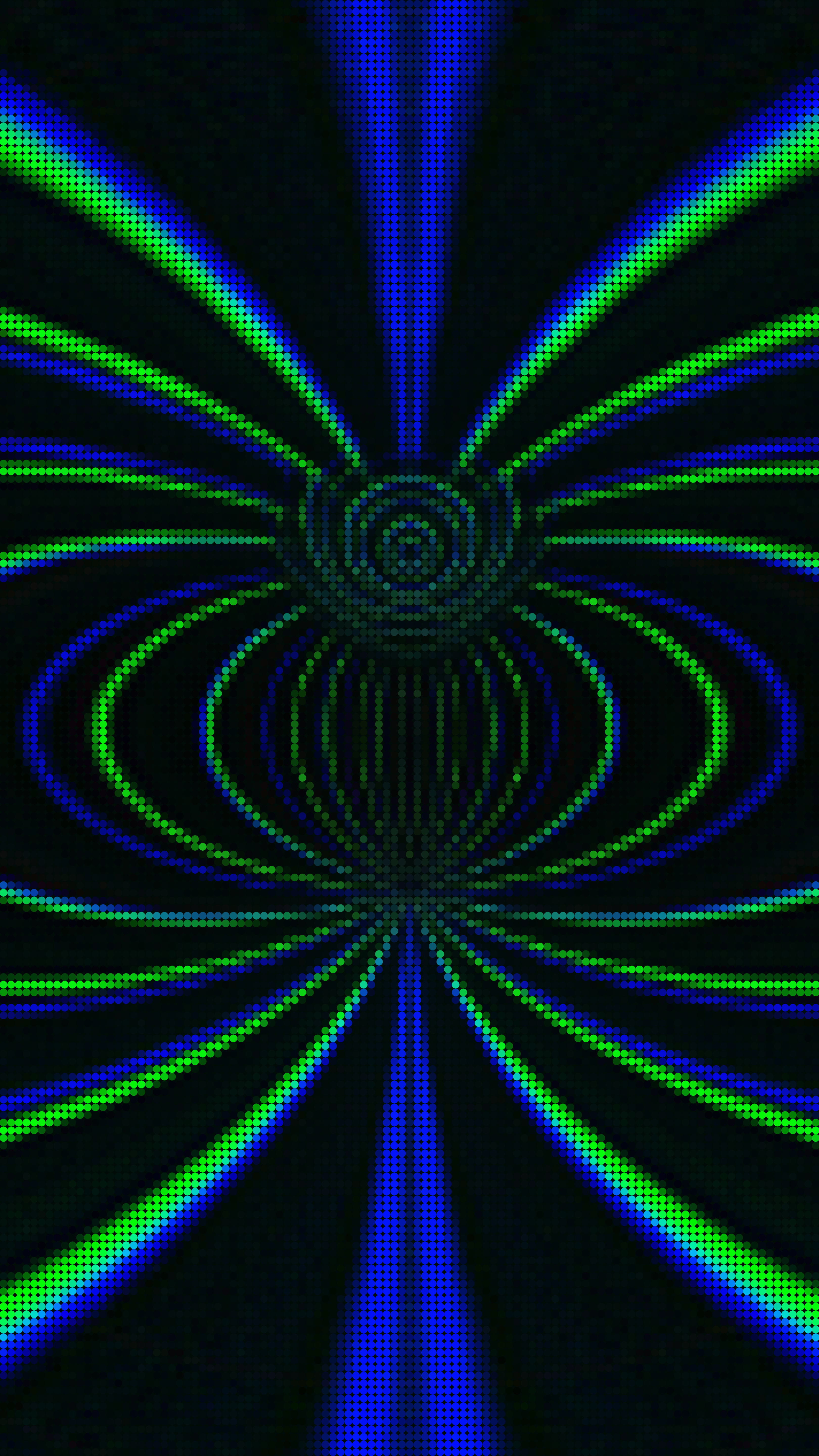 92155 скачать обои линии, точки, абстракция, пиксели, зеленый, разноцветный, синий - заставки и картинки бесплатно