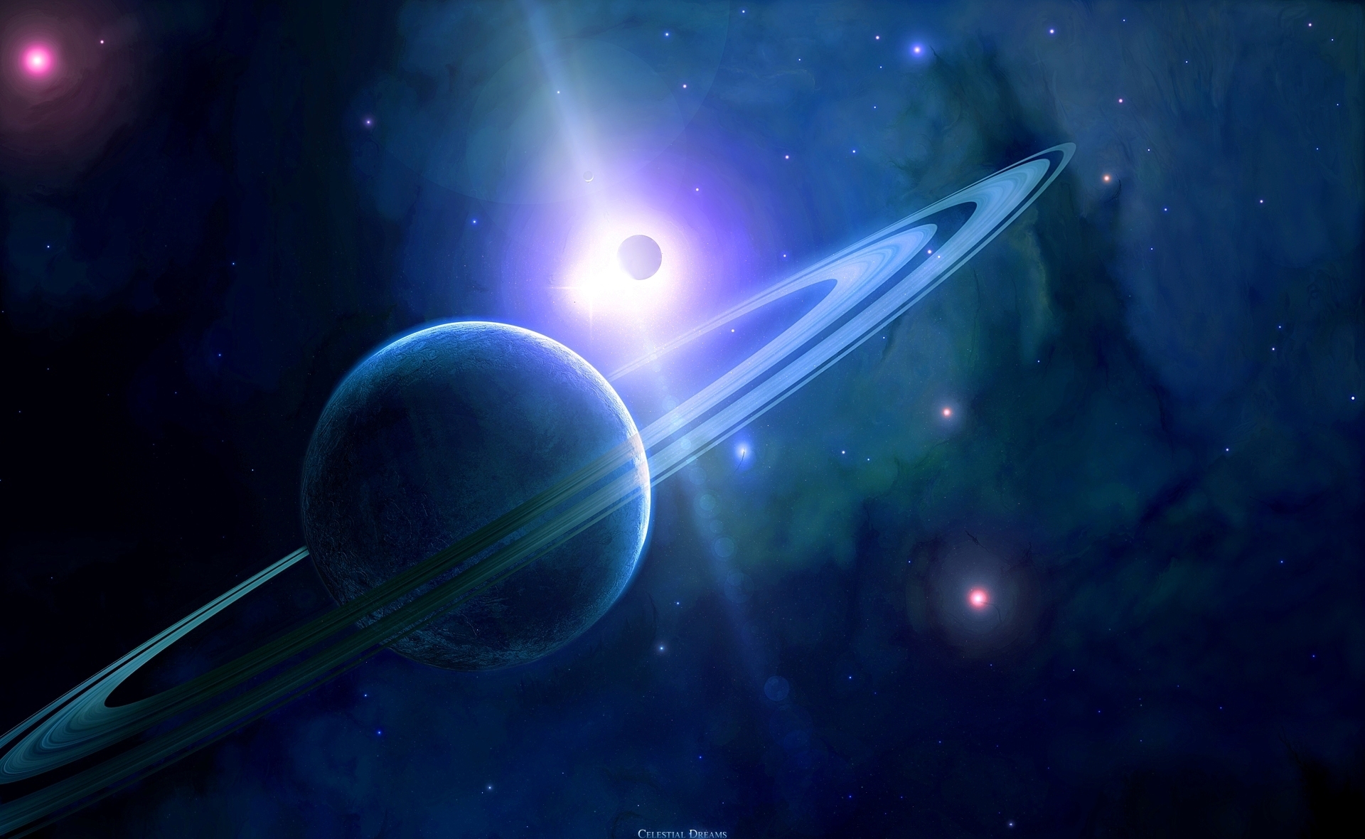 Laden Sie das Science Fiction, Weltraum, Planetenring-Bild kostenlos auf Ihren PC-Desktop herunter