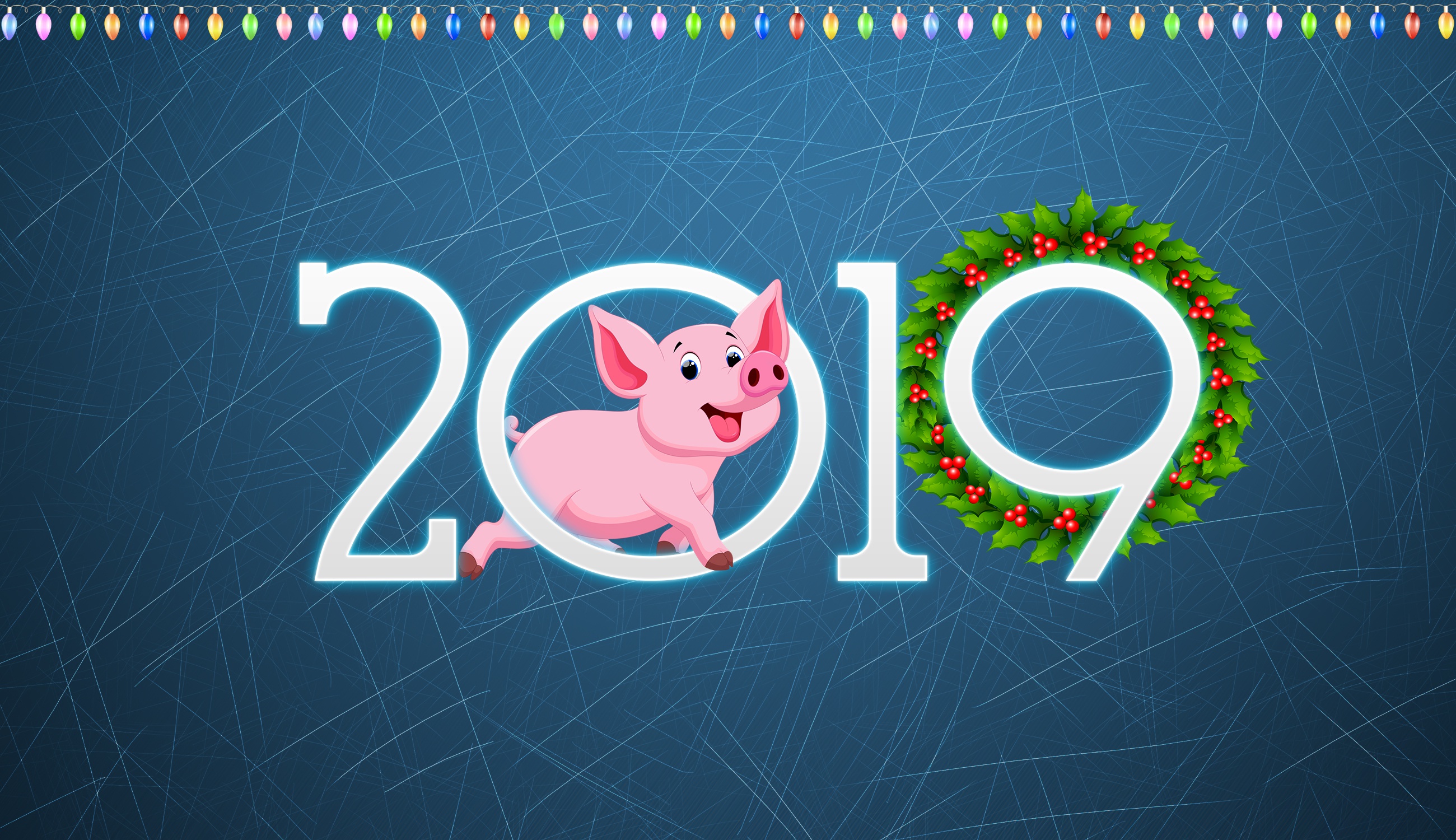 Téléchargez des papiers peints mobile Vacances, Nouvel An 2019 gratuitement.