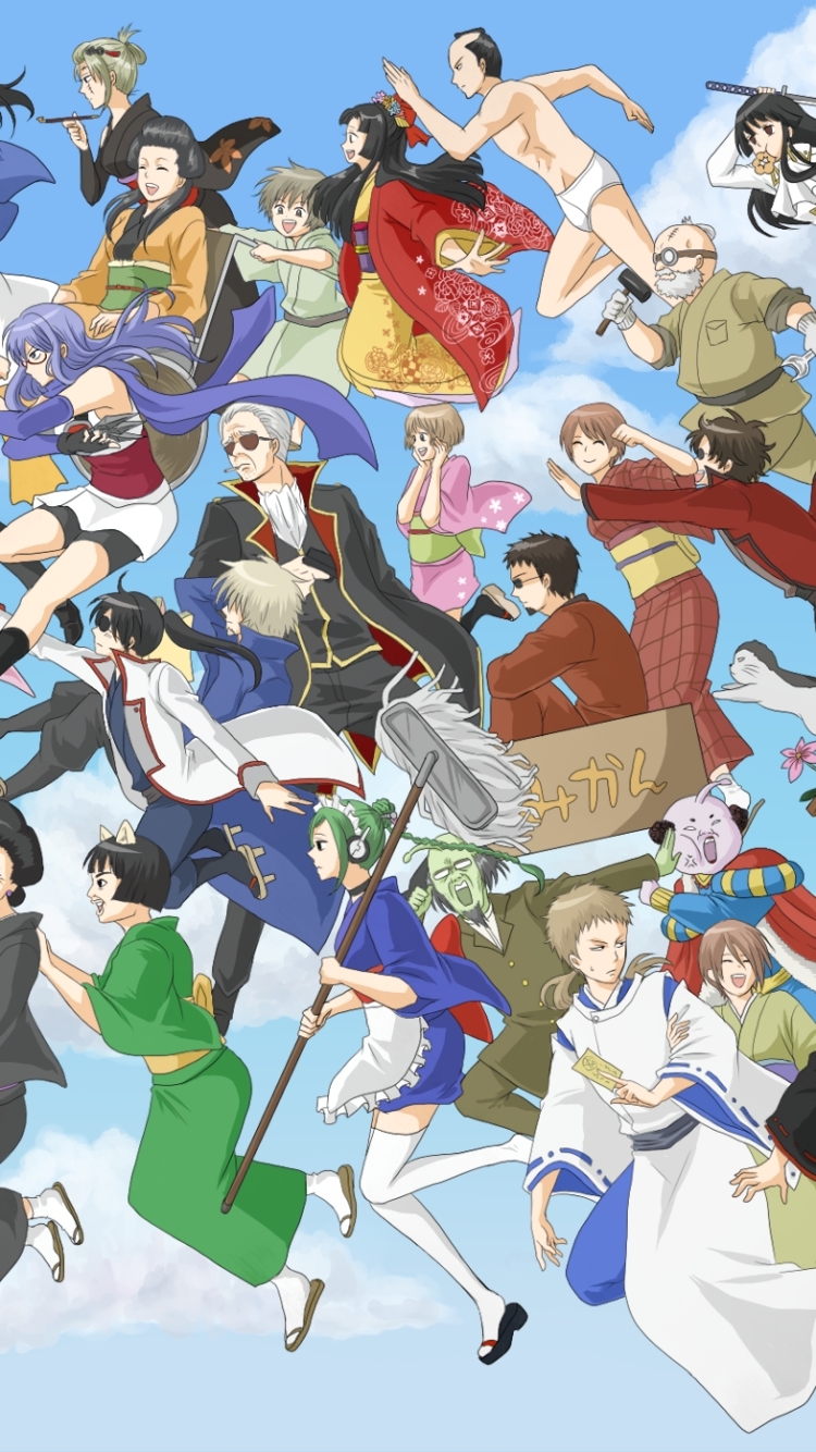 Handy-Wallpaper Animes, Gin Tama kostenlos herunterladen.