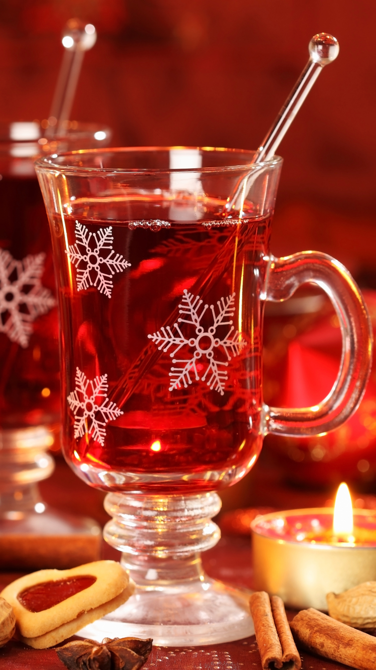 Handy-Wallpaper Weihnachten, Weihnachtsschmuck, Tee, Nahrungsmittel, Getränk kostenlos herunterladen.