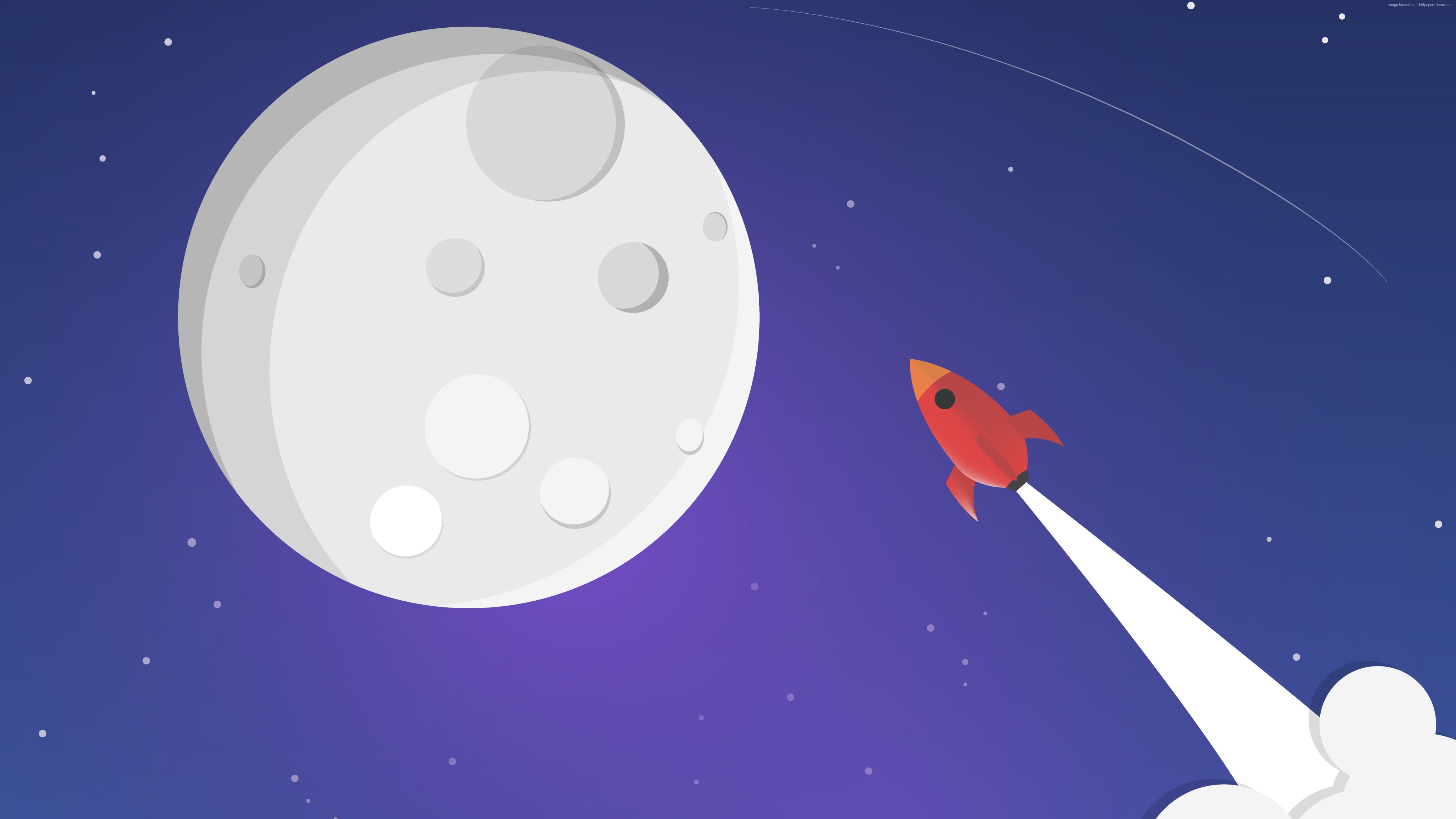 Téléchargez gratuitement l'image Lune, Fusée, Science Fiction sur le bureau de votre PC