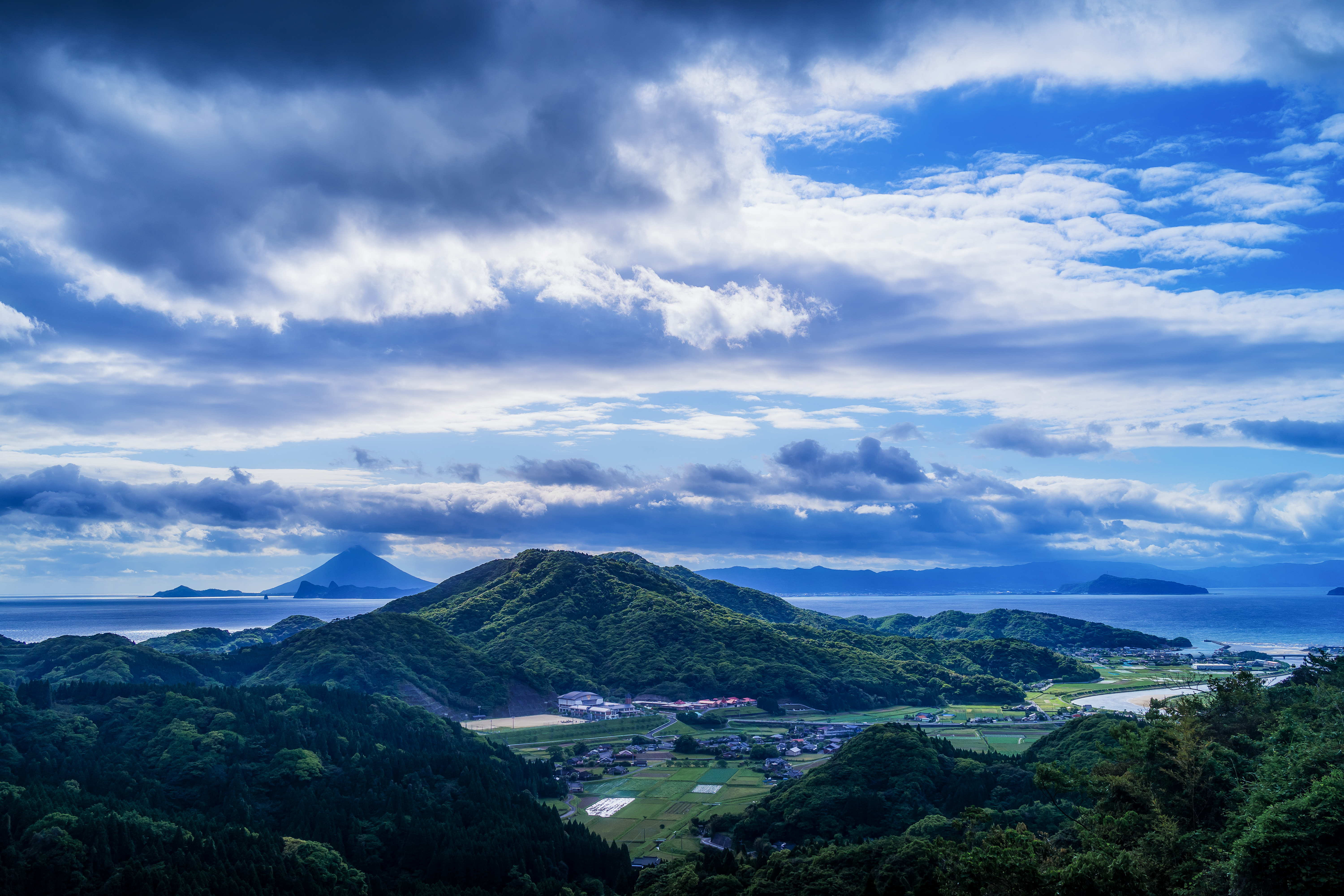 PCデスクトップに風景, 海, 丘, 写真撮影, 空, クラウド画像を無料でダウンロード