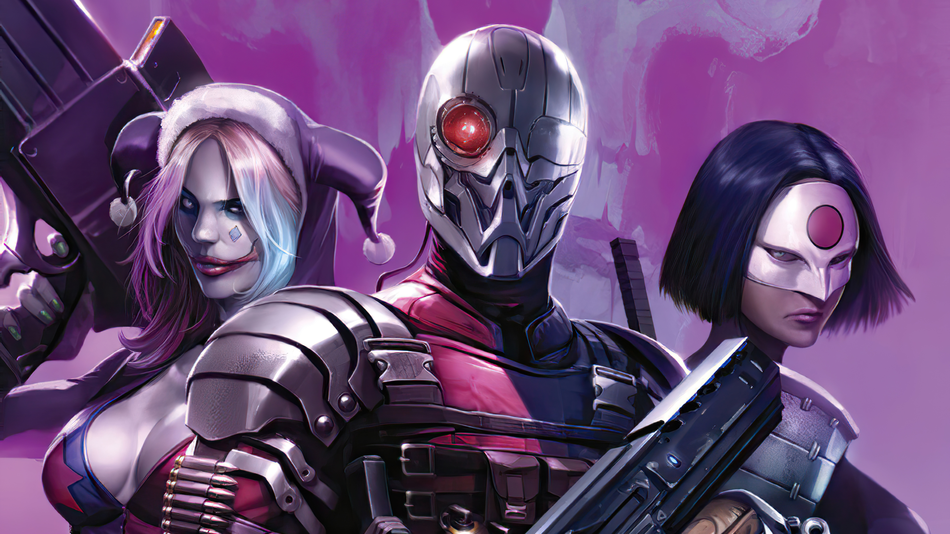 Descarga gratuita de fondo de pantalla para móvil de Historietas, Harley Quinn, Dc Comics, Deadshot, Katana (Dc Cómics).