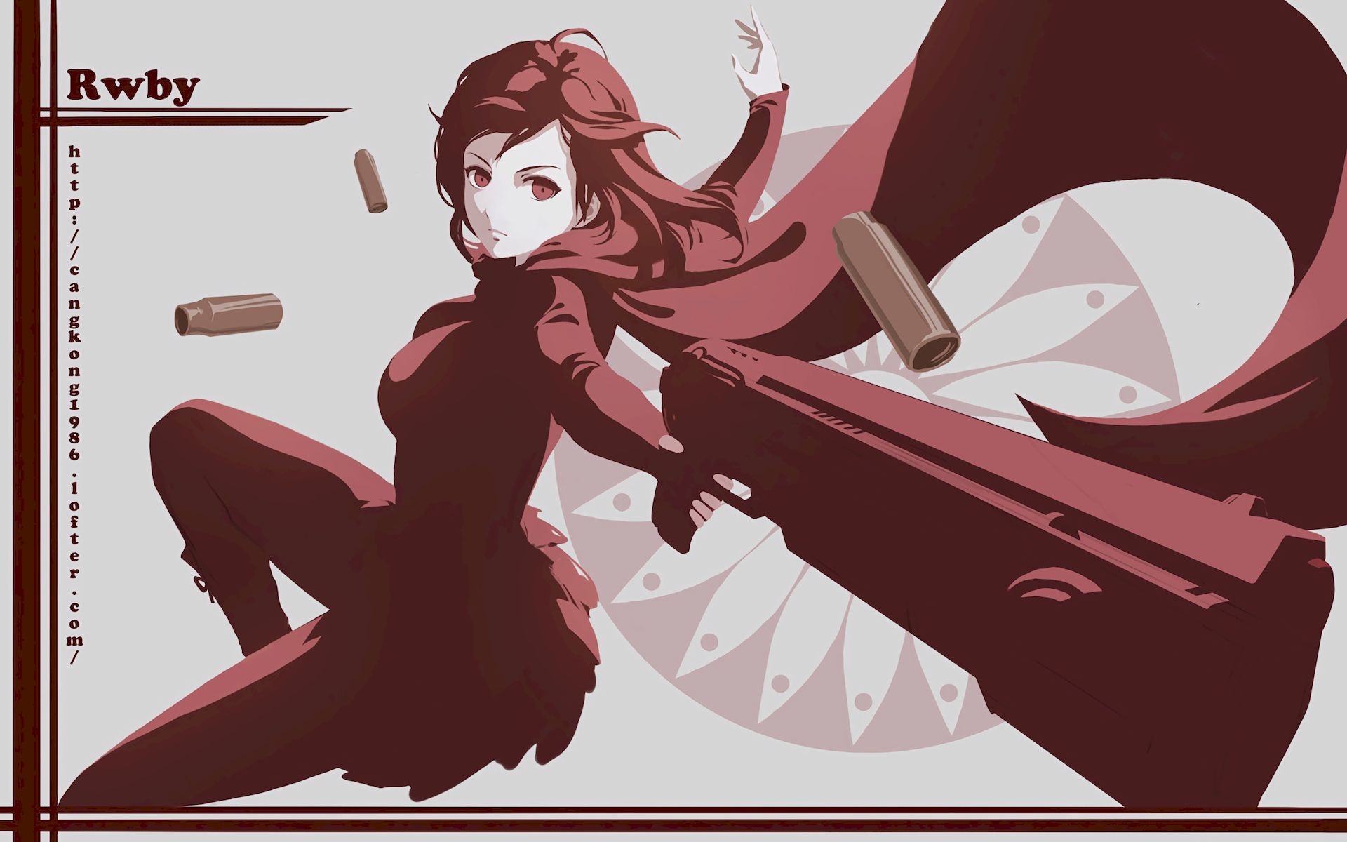 675983 baixar papel de parede anime, rwby, bala, capa, pistola, ruby rose (rwby) - protetores de tela e imagens gratuitamente