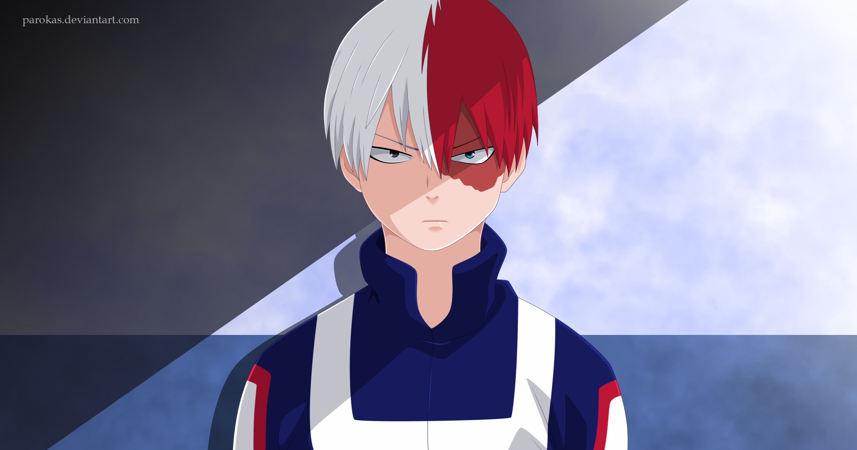 Handy-Wallpaper Animes, Shoto Todoroki, Boku No Hero Academia kostenlos herunterladen.