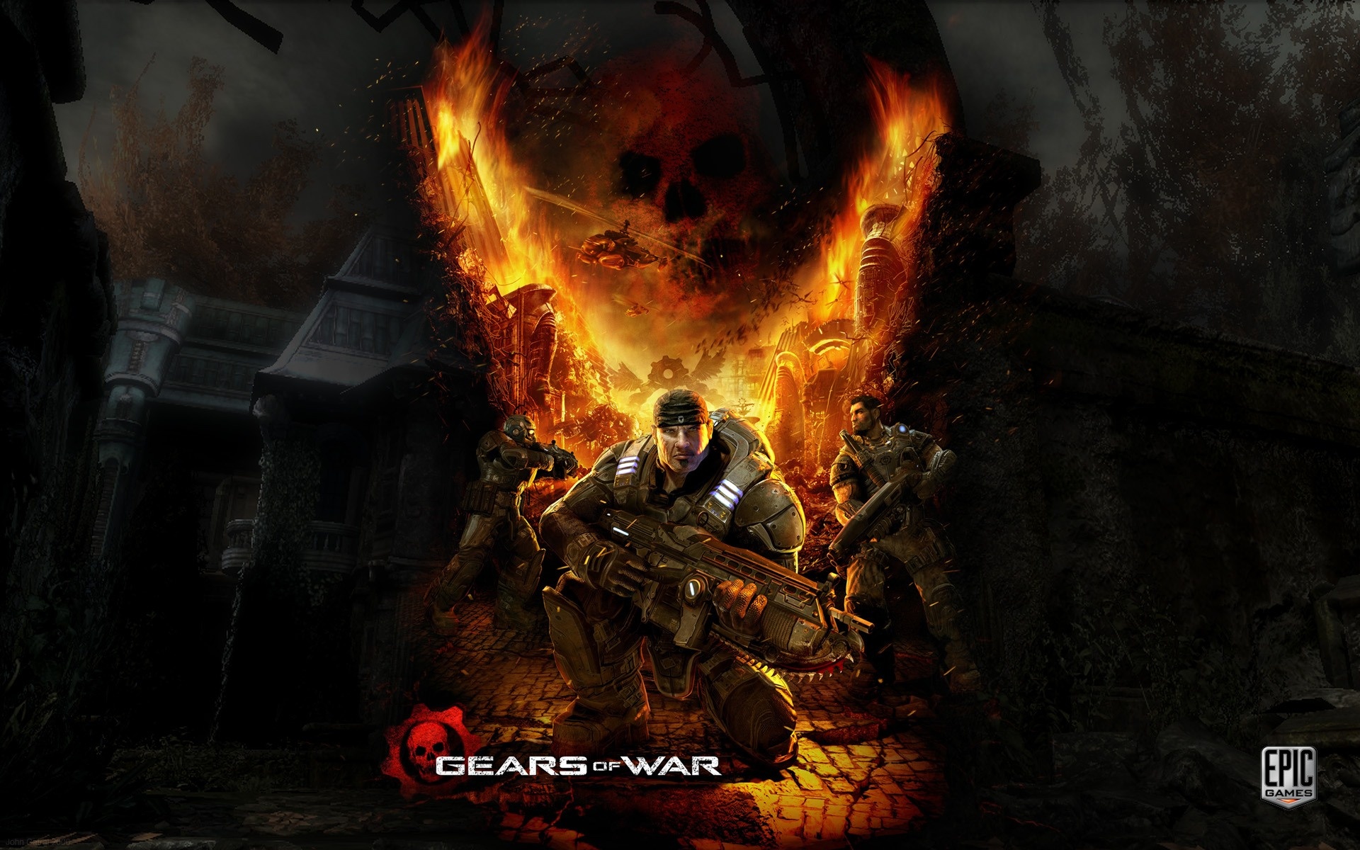 Завантажити шпалери безкоштовно Gears Of War, Відеогра картинка на робочий стіл ПК