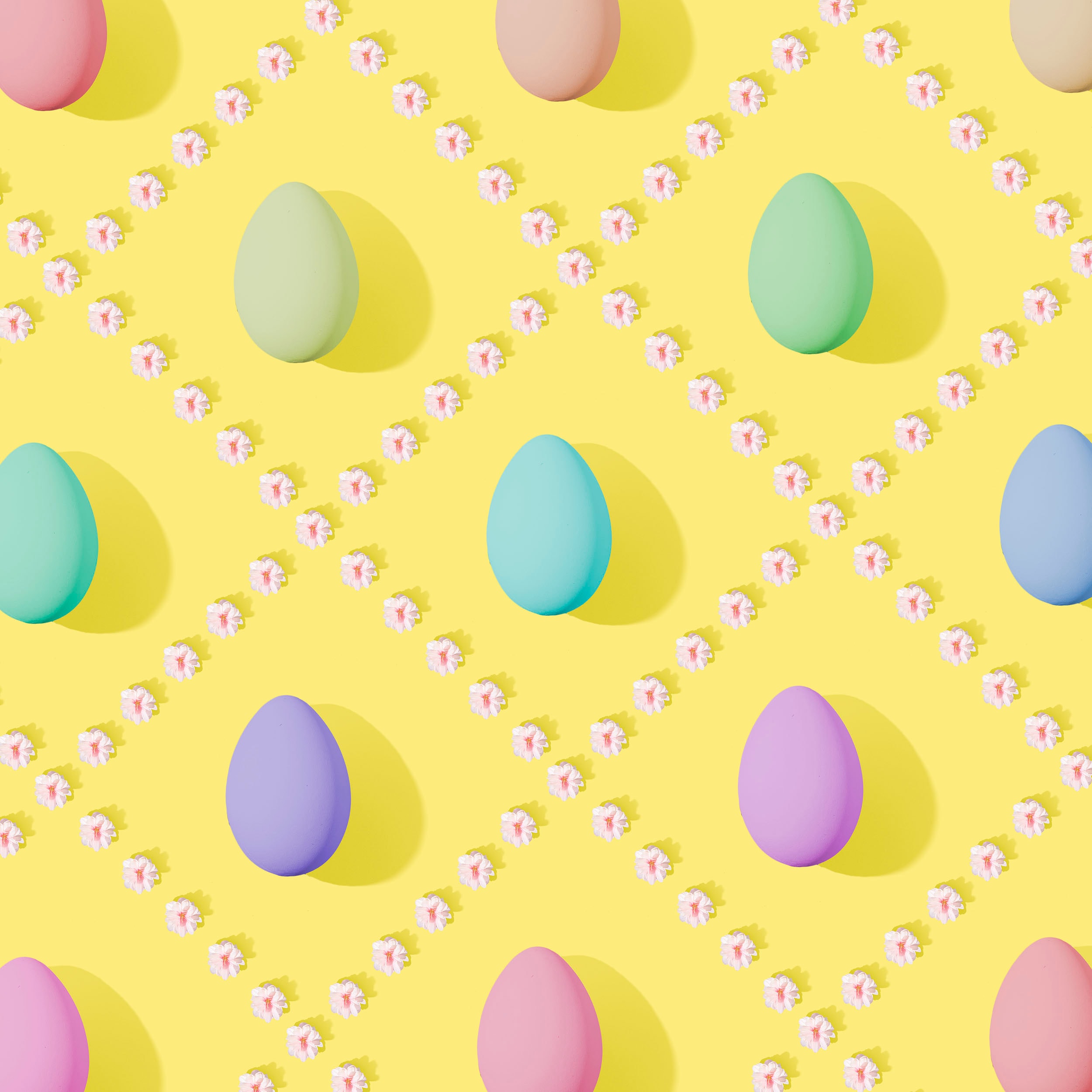 holidays, eggs, easter, multicolored, motley, easter eggs