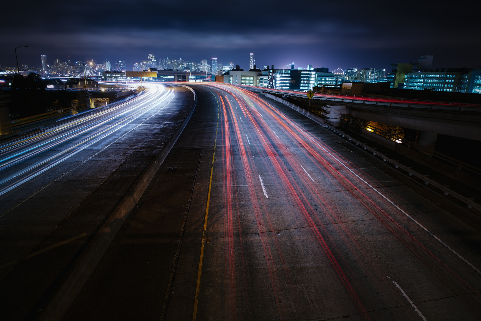 Download mobile wallpaper Usa, City, California, San Francisco, Photography, Highway, Time Lapse for free.