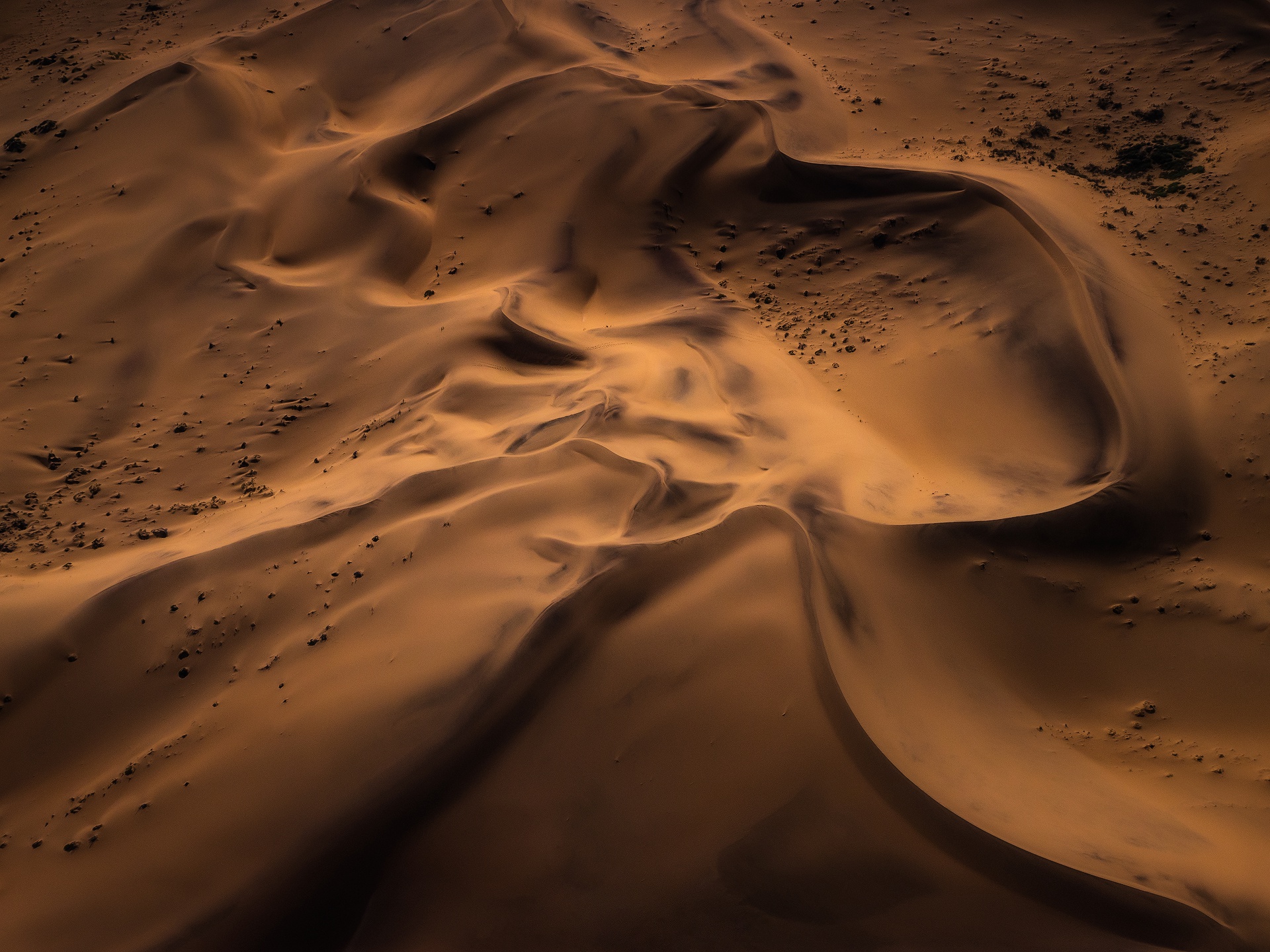 Download mobile wallpaper Nature, Sand, Desert, Earth, Dune, Aerial for free.