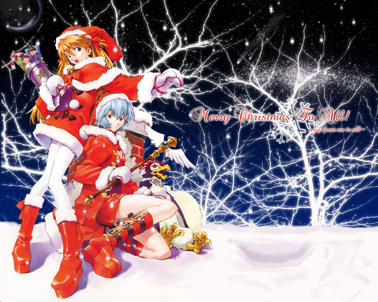 Descarga gratuita de fondo de pantalla para móvil de Animado, Neon Genesis Evangelion, Asuka Langley Sohryu, Rei Ayanami.