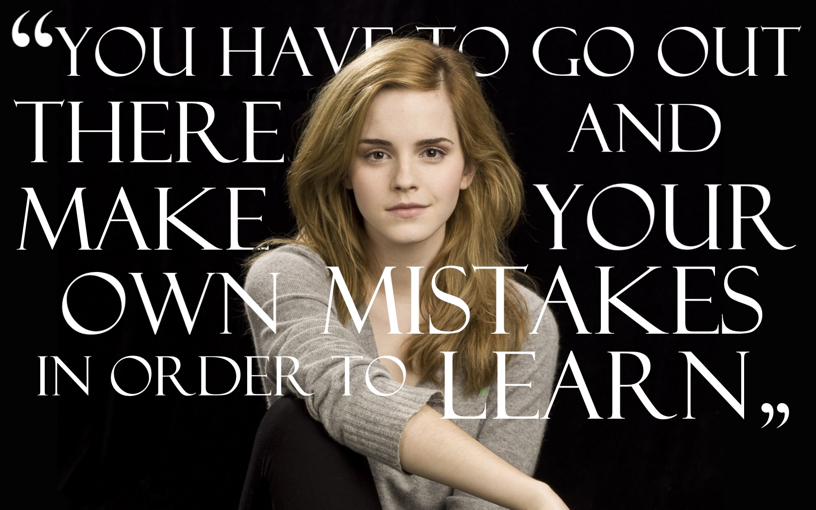 Free download wallpaper Emma Watson, Quote, Celebrity on your PC desktop