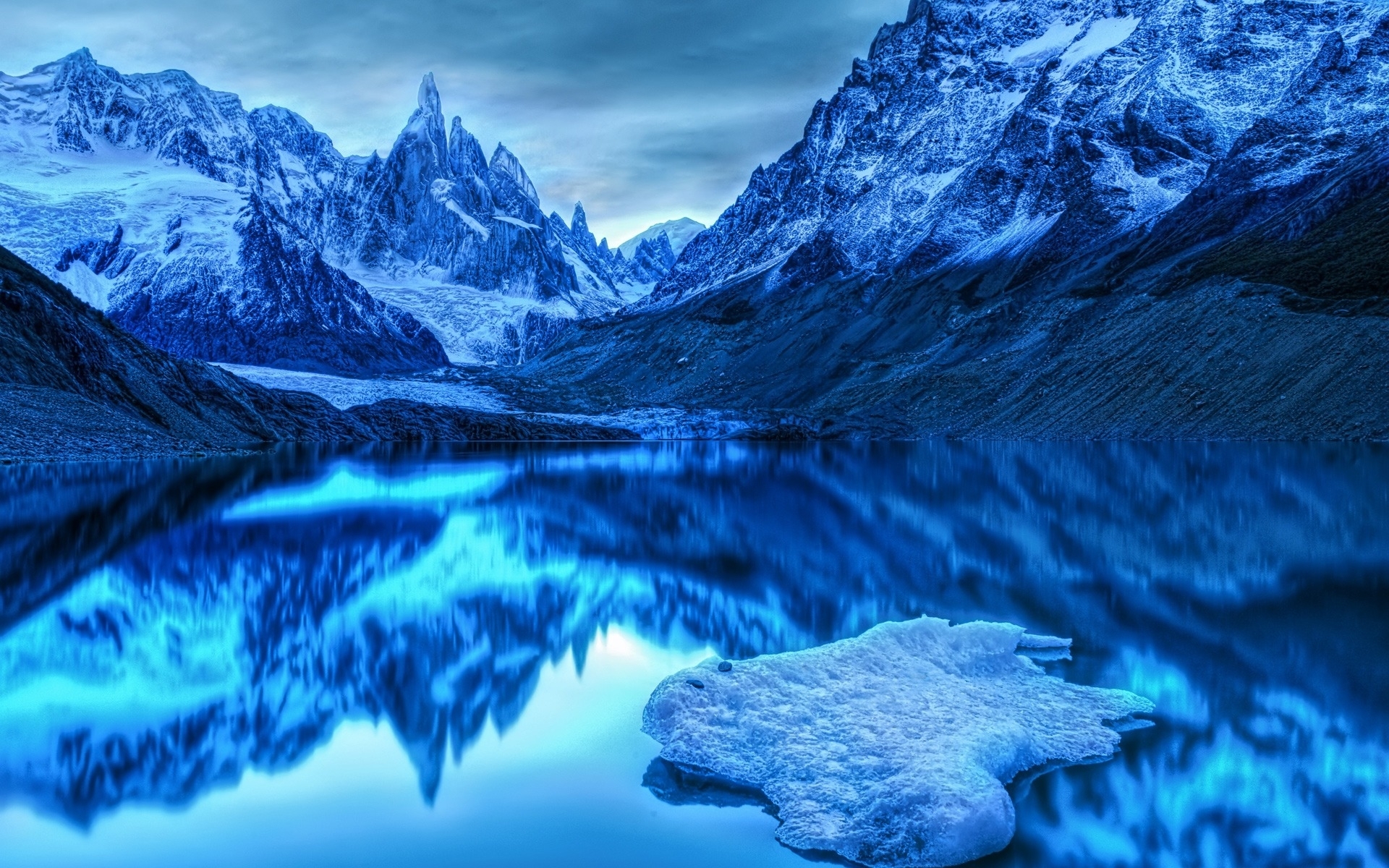 2374 скачать картинку озера, зима, пейзаж, вода, горы, синие - обои и заставки бесплатно