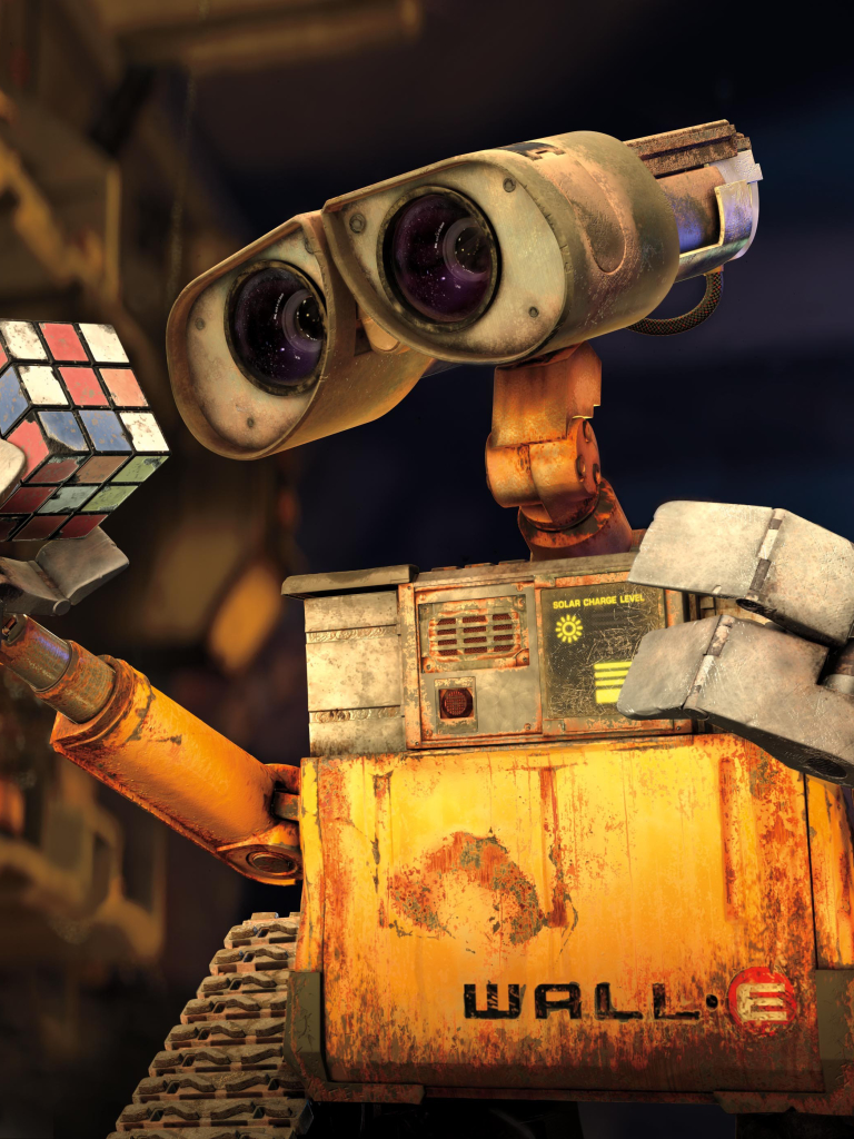 Download mobile wallpaper Robot, Rubik's Cube, Movie, Wall·e (Character), Wall·e for free.
