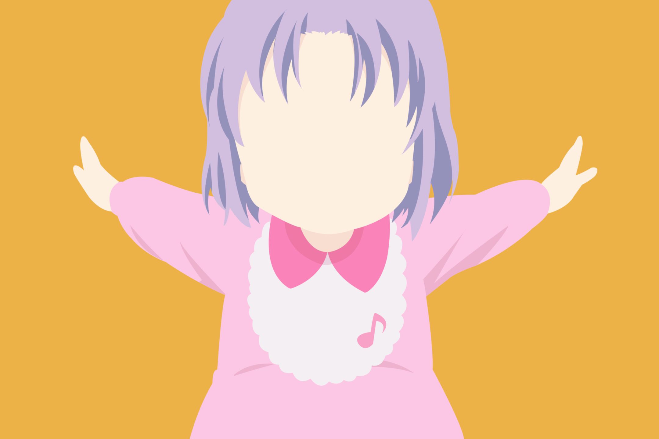Free download wallpaper Anime, Minimalist, Purple Hair, Renge Miyauchi, Non Non Biyori on your PC desktop