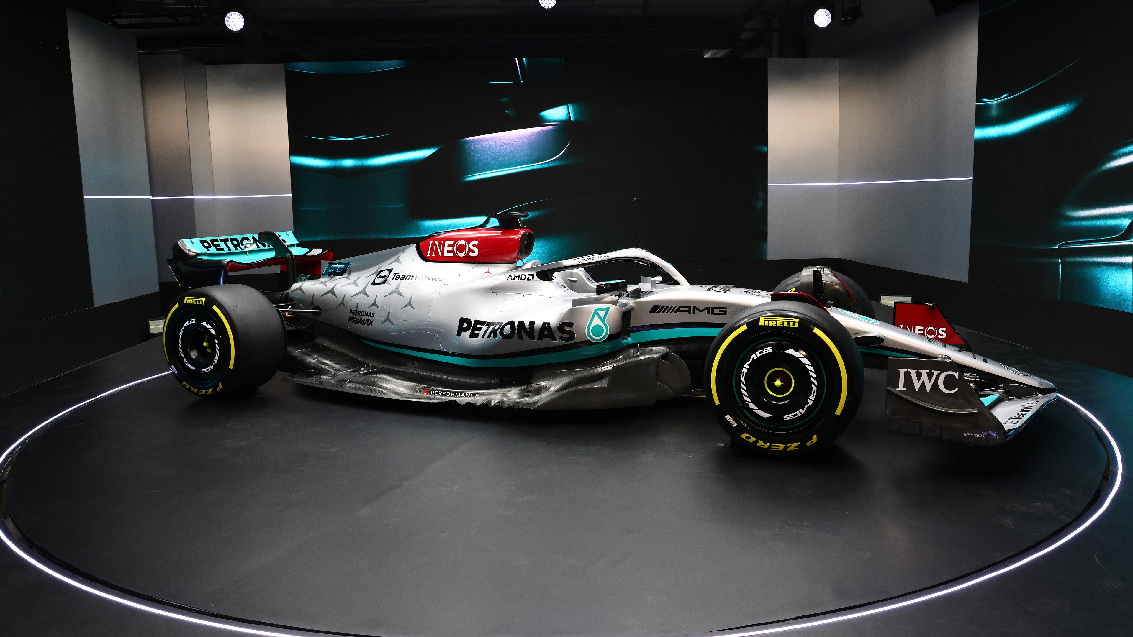 Популярні заставки і фони Команда Mercedes Amg F1 на комп'ютер