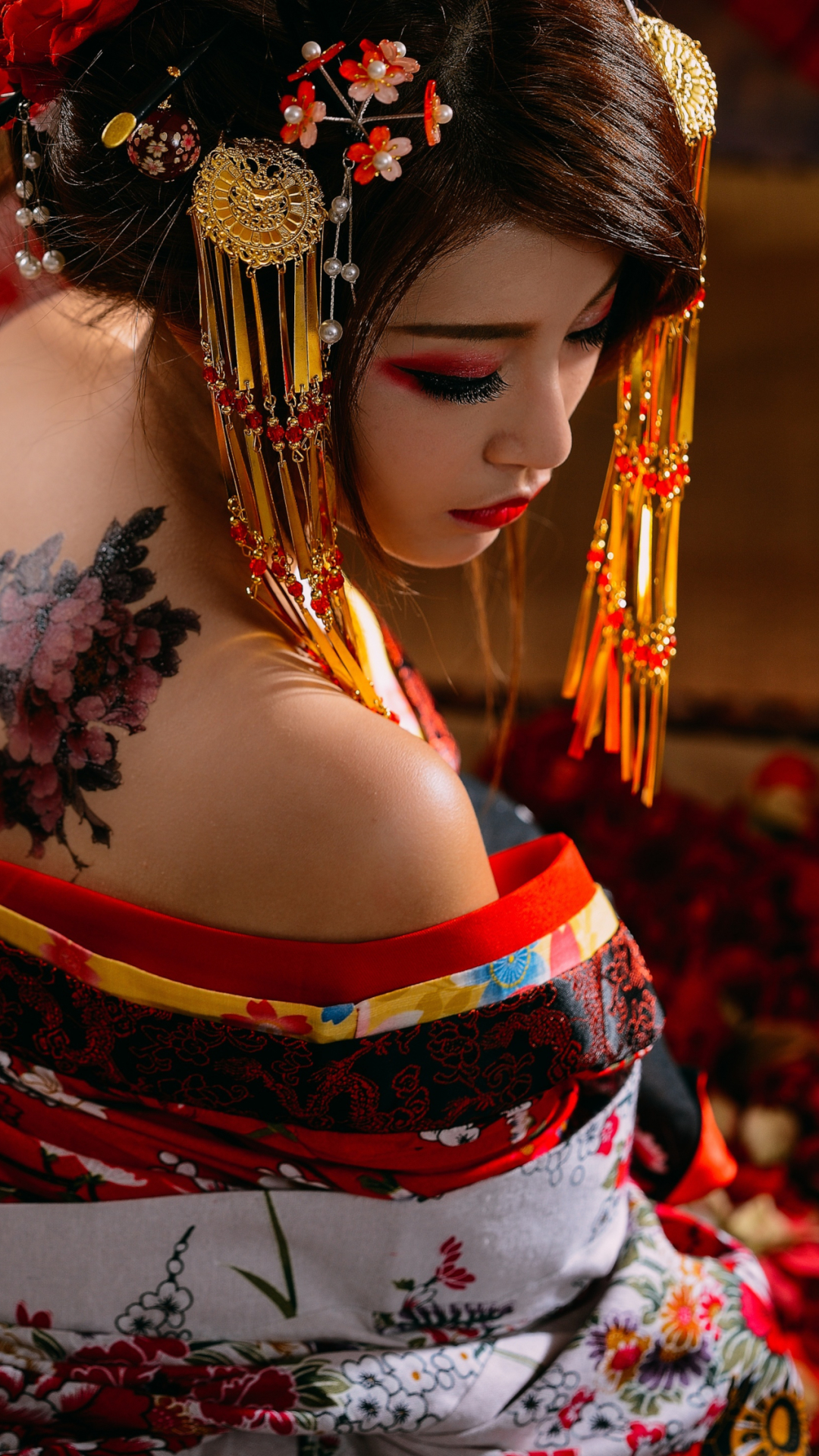 Download mobile wallpaper Women, Geisha for free.
