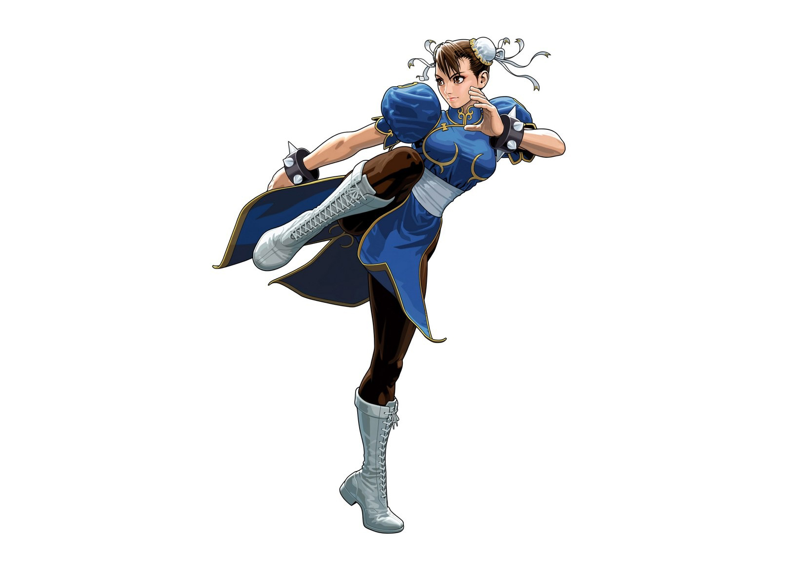 Chun-Li in action: dynamic Street Fighter wallpaper