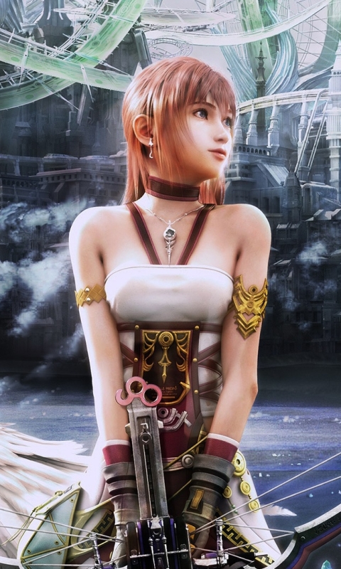 Download mobile wallpaper Lightning, Final Fantasy, Video Game, Serah Farron, Final Fantasy Xiii 2 for free.