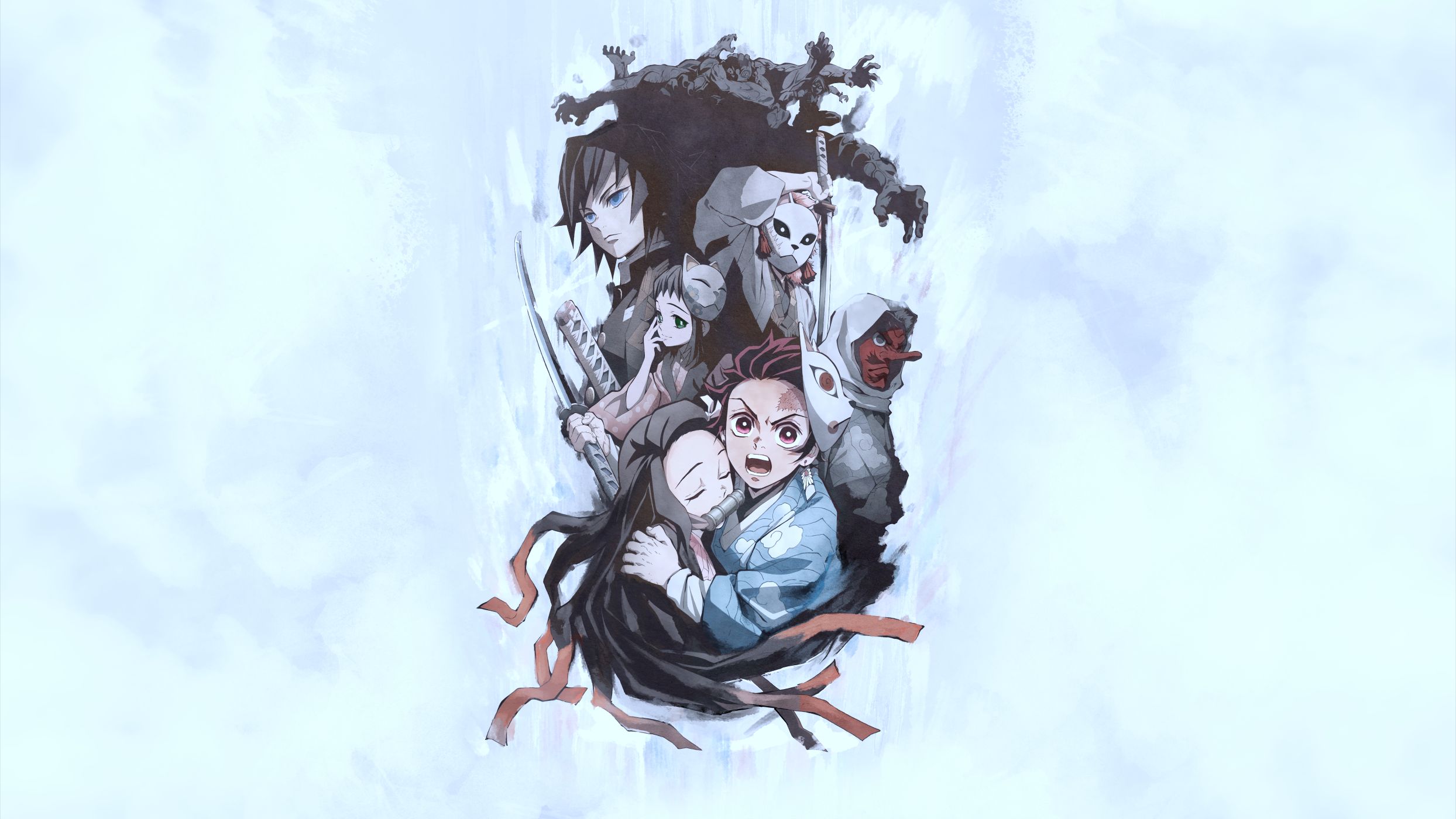 Free download wallpaper Anime, Nezuko Kamado, Demon Slayer: Kimetsu No Yaiba, Tanjiro Kamado on your PC desktop