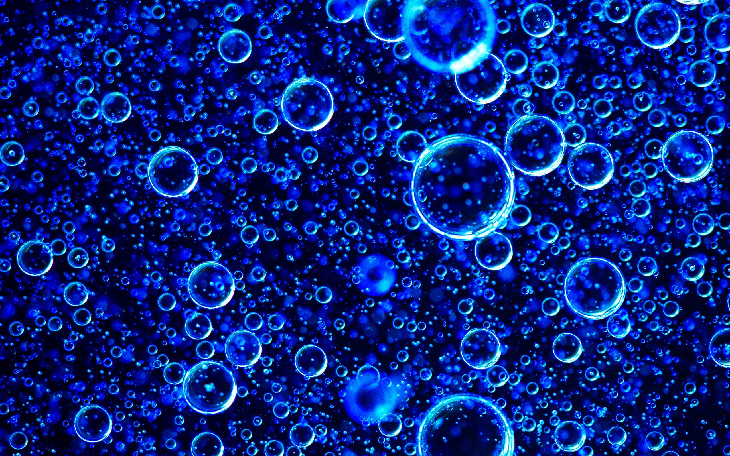 Скачать обои бесплатно Синий, Пузырь, Абстрактные картинка на рабочий стол ПК
