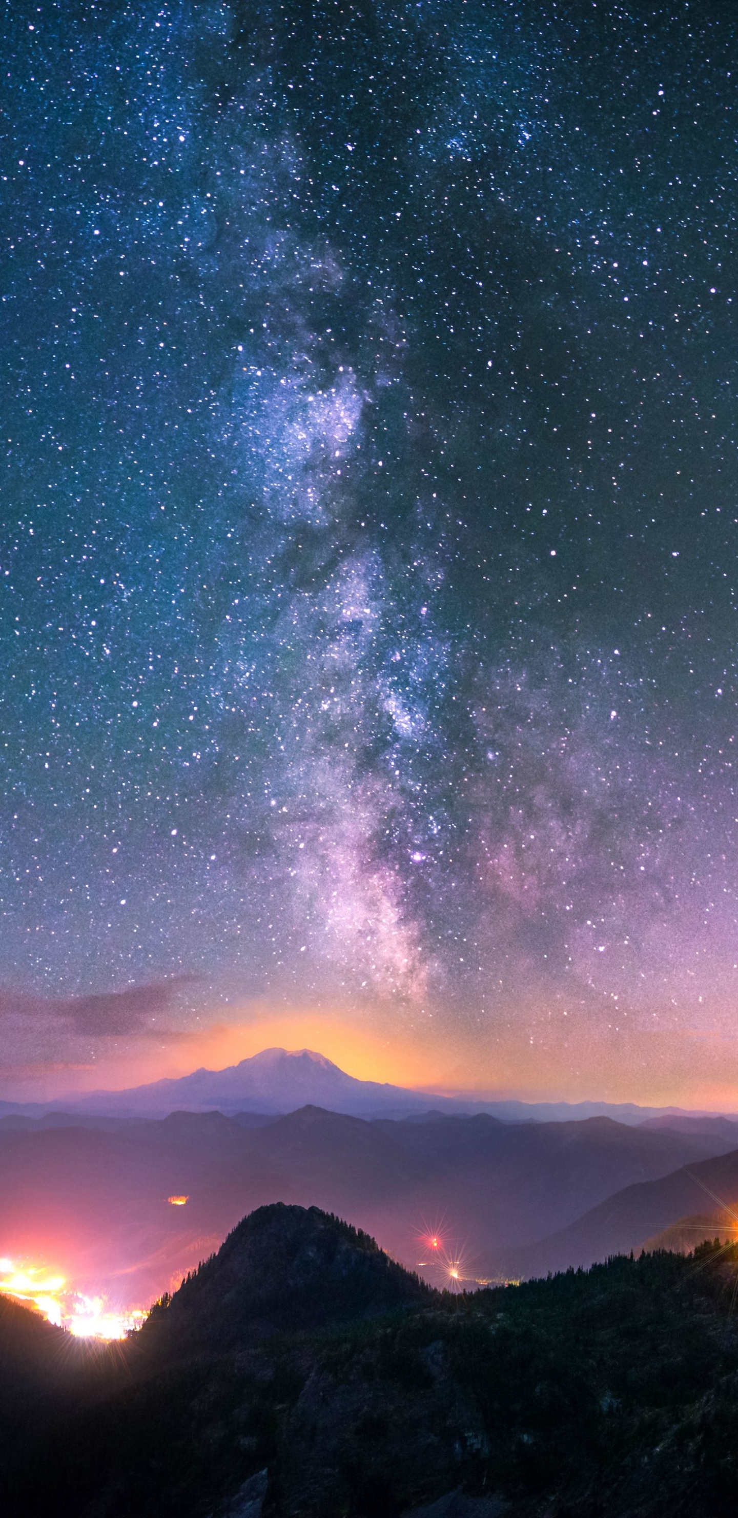 Download mobile wallpaper Sky, Night, Milky Way, Sci Fi for free.