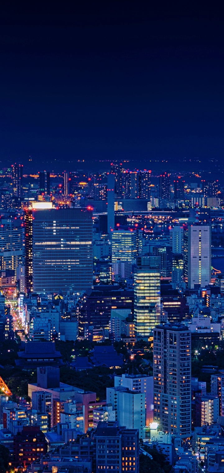 Descarga gratuita de fondo de pantalla para móvil de Ciudades, Noche, Ciudad, Luz, Japón, Paisaje Urbano, Tokio, Hecho Por El Hombre.