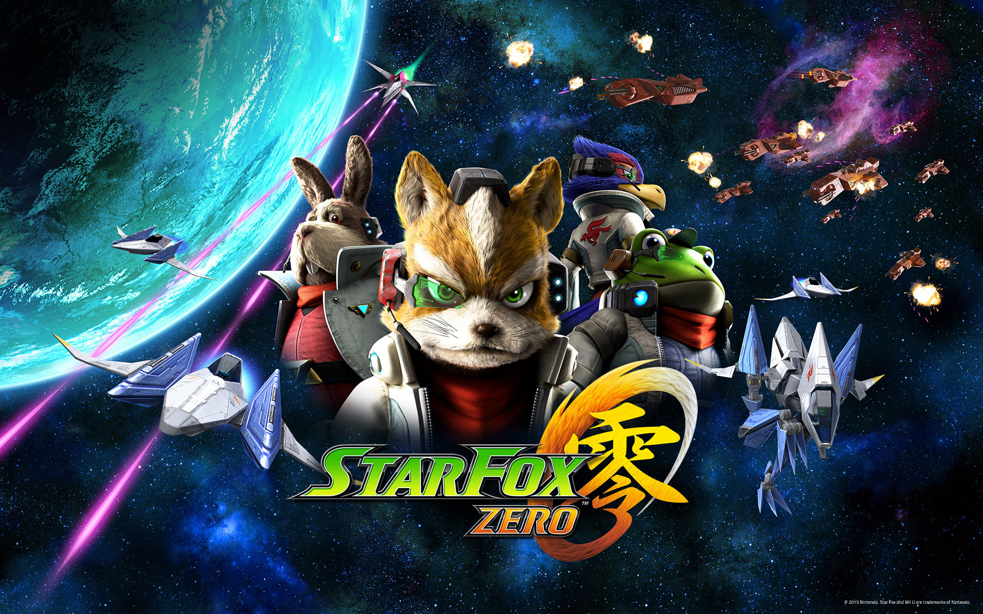 Популярні заставки і фони Star Fox Zero на комп'ютер
