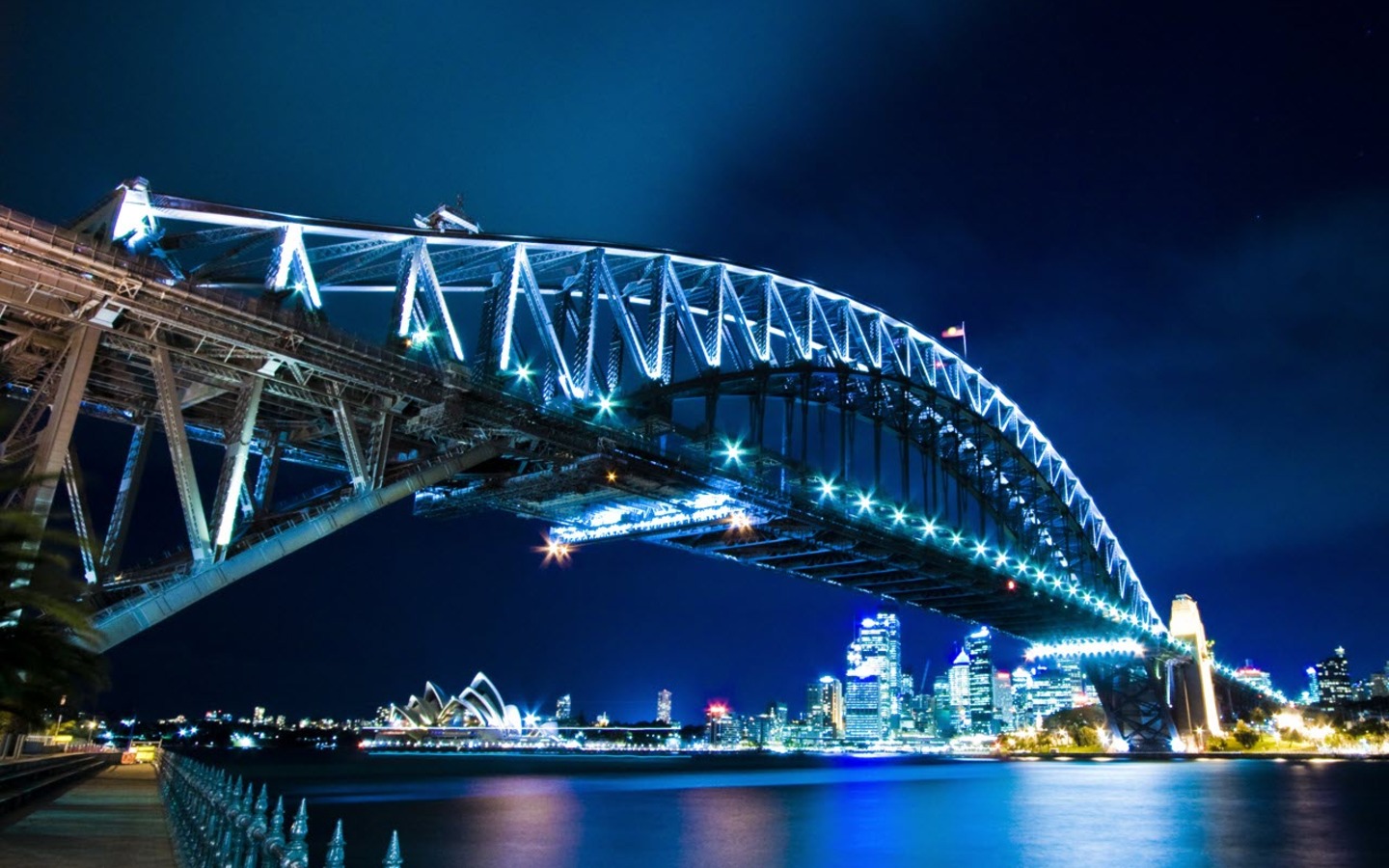 Laden Sie das Menschengemacht, Sydney Hafenbrücke-Bild kostenlos auf Ihren PC-Desktop herunter