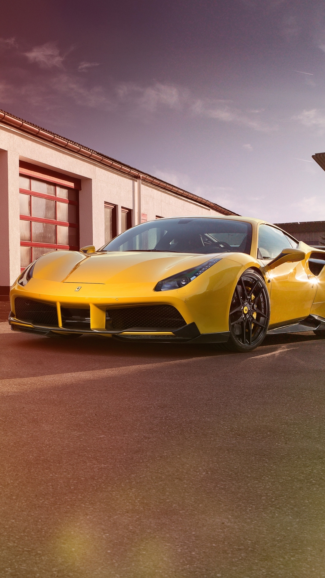 Download mobile wallpaper Ferrari, Car, Supercar, Vehicle, Ferrari 488 Gtb, Vehicles, Yellow Car, Ferrari 488 for free.