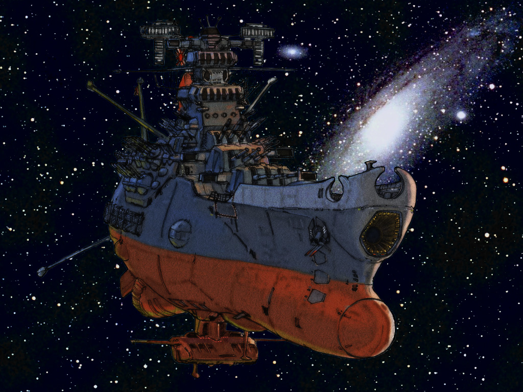 1515958 télécharger l'image animé, uchû senkan yamato, bataille navale, futuriste, sci fi, vaisseau spatial, navire de guerre - fonds d'écran et économiseurs d'écran gratuits