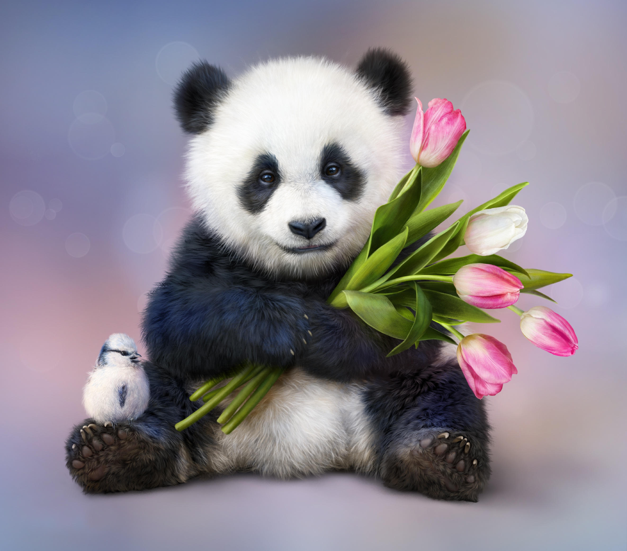 Descarga gratuita de fondo de pantalla para móvil de Animales, Panda, Bebe Animal.
