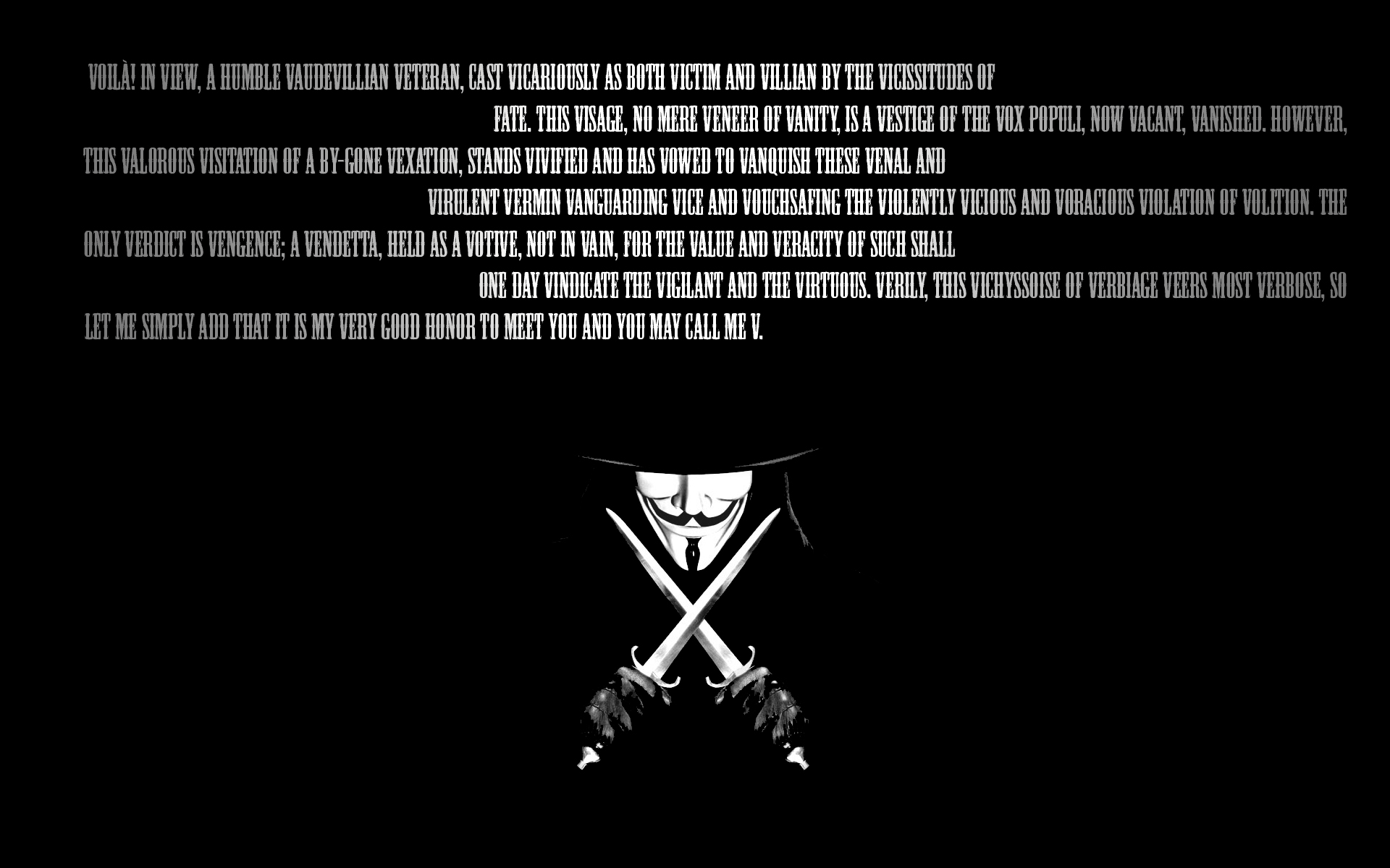 Laden Sie V Wie Vendetta HD-Desktop-Hintergründe herunter